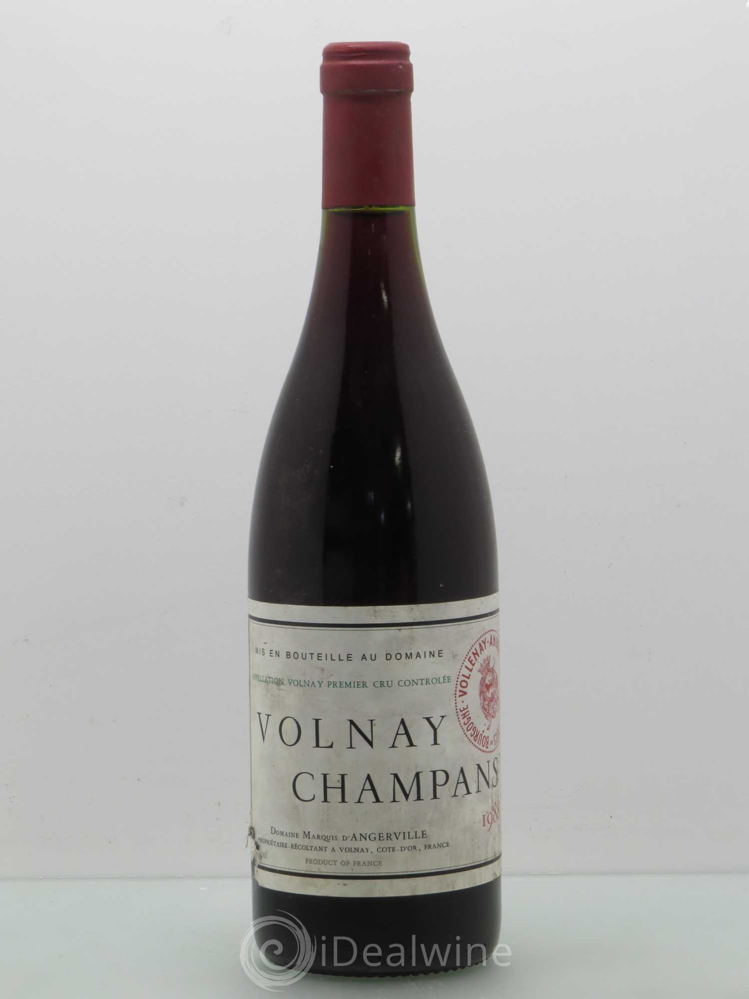 Volnay 1er Cru Champans Marquis d'Angerville (Domaine) 1988 - Lot de 1 bouteille - 0