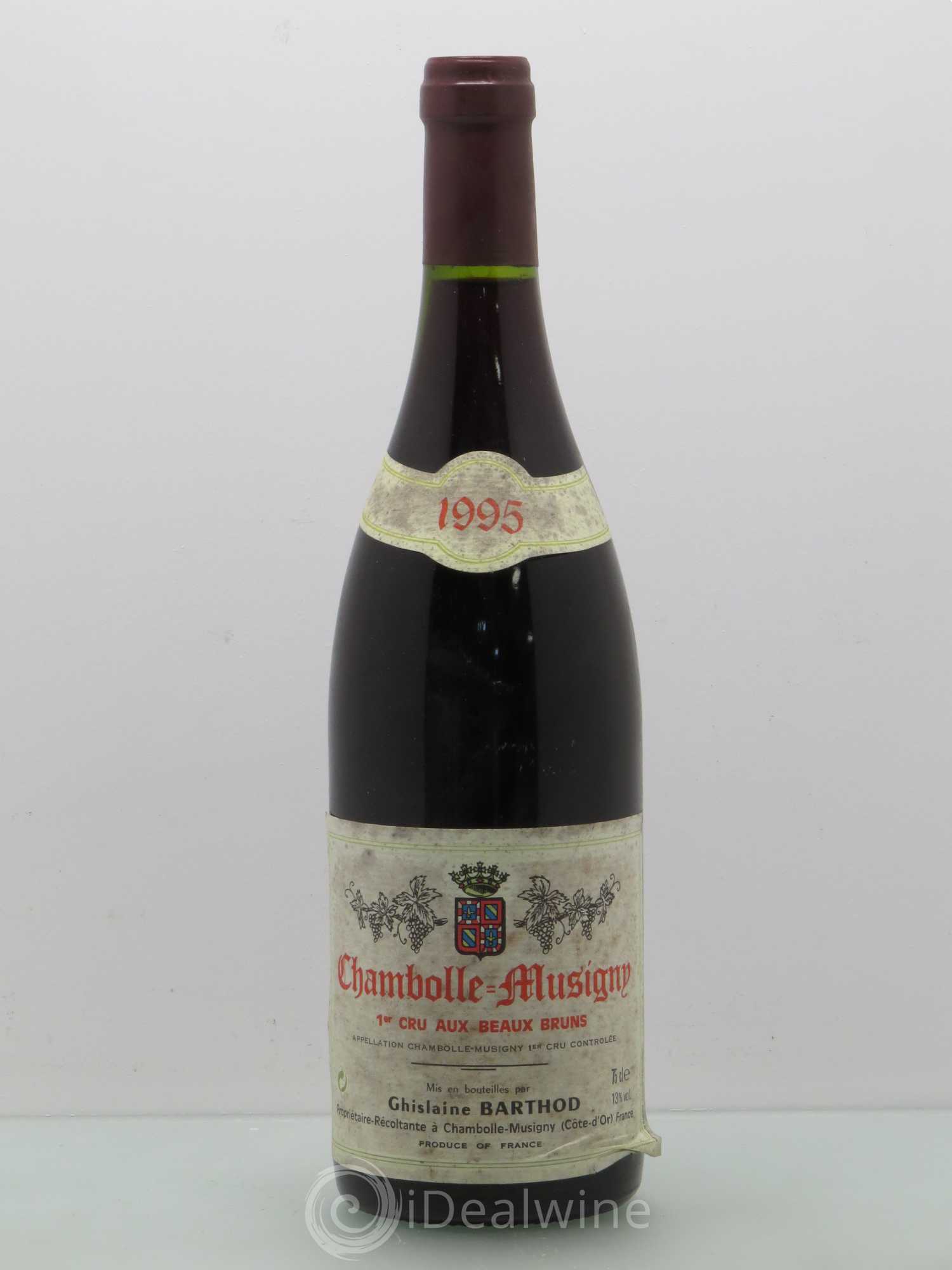 Chambolle-Musigny 1er Cru Aux Beaux Bruns Ghislaine Barthod 1995 - Lot de 1 bouteille - 0
