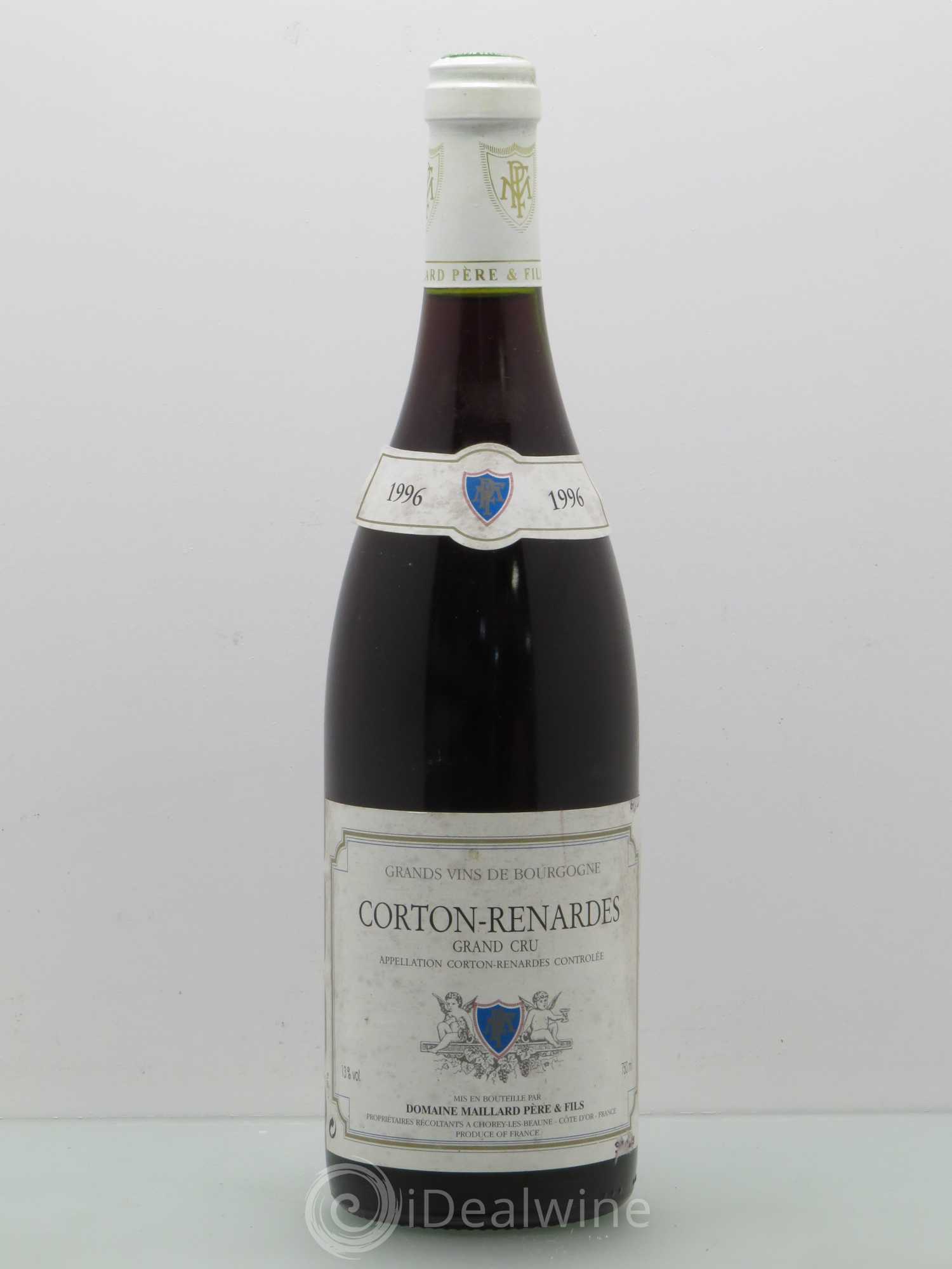 Corton Grand Cru Renardes Domaine Maillard. Trace stylo. 1996 - Posten von 1 Flasche - 0