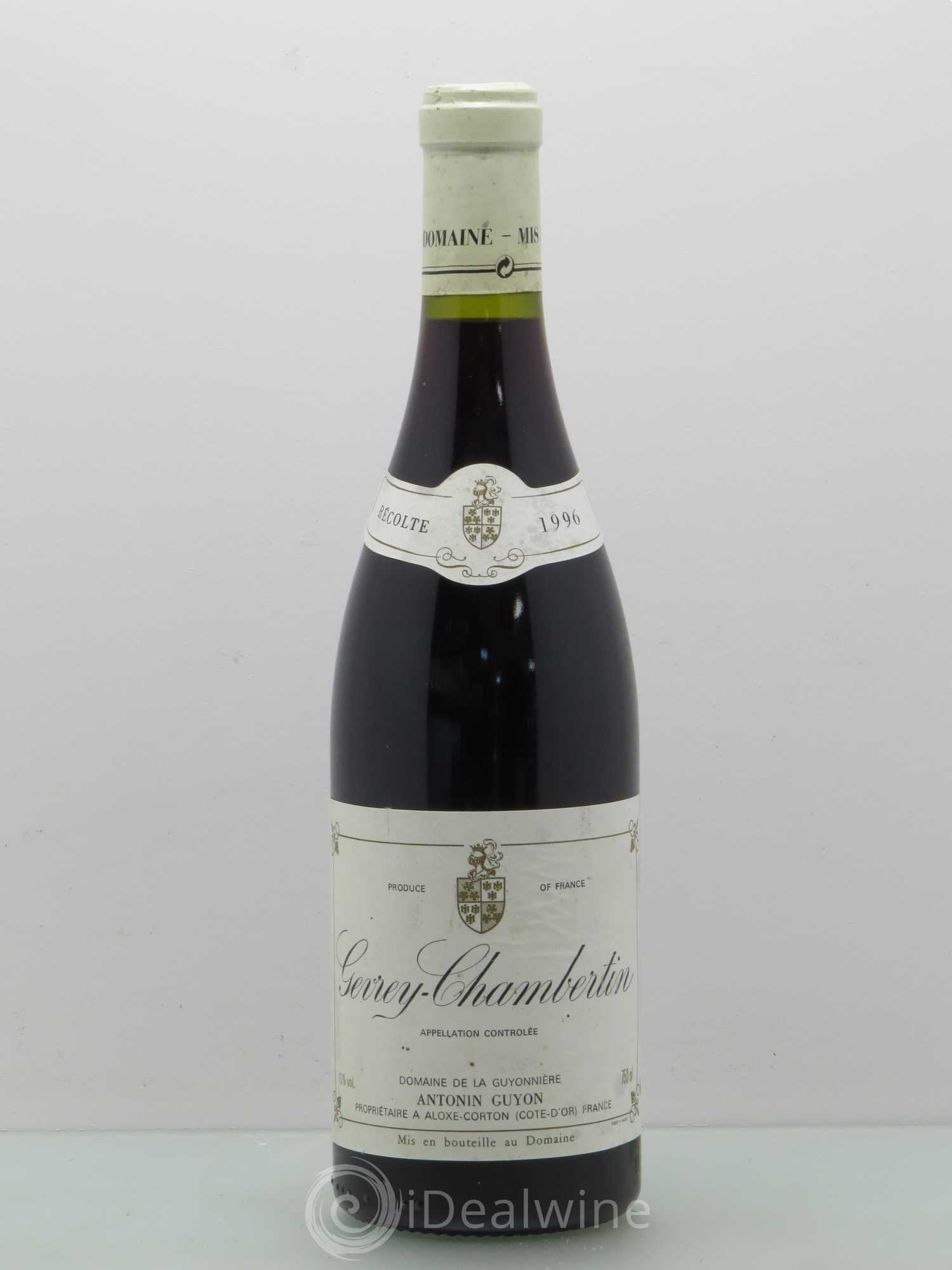 Gevrey-Chambertin Antonin Guyon 1996 - Lot de 1 bouteille - 0