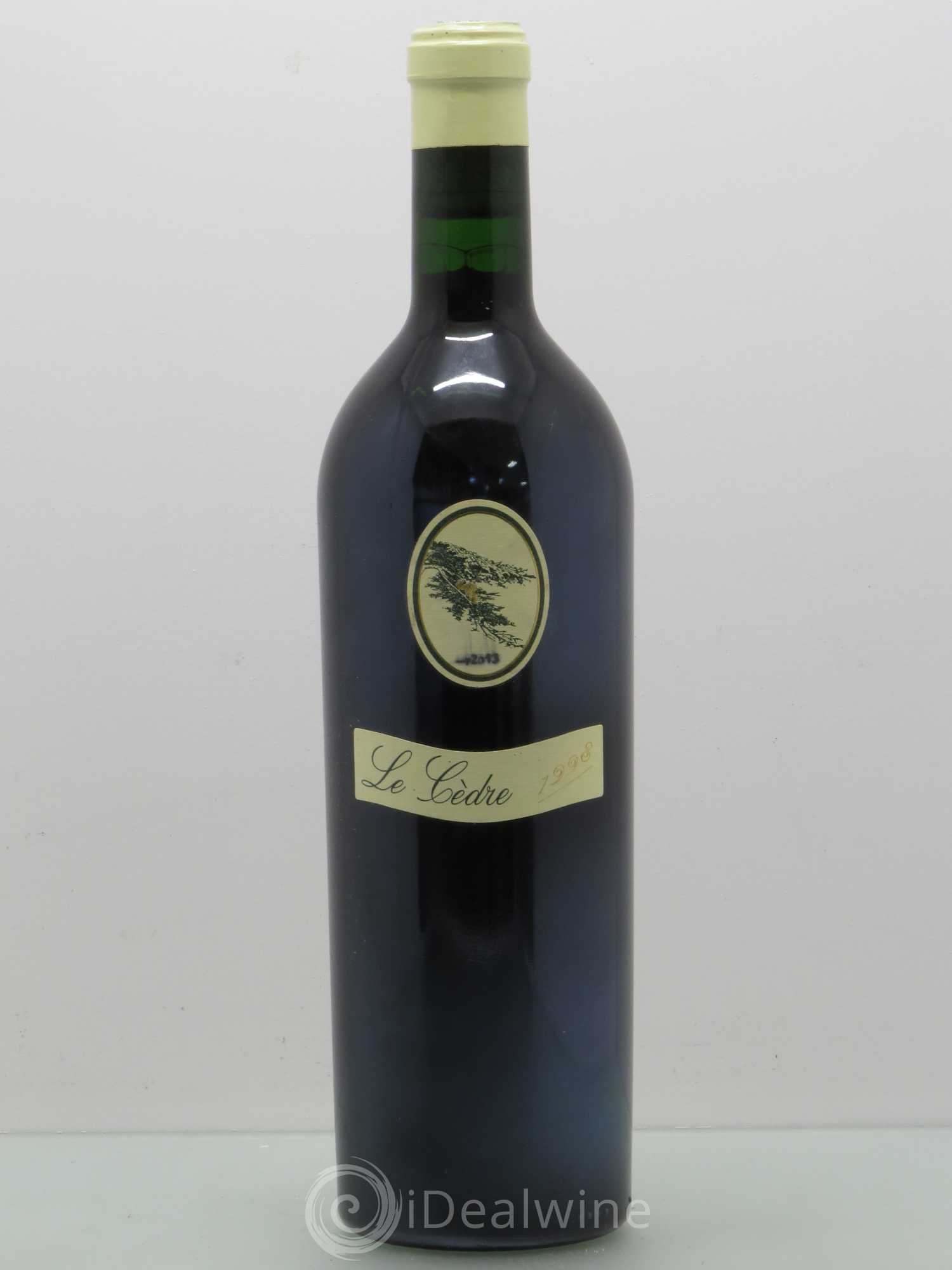 Cahors Château du Cèdre Cuvée Le Cèdre Pascal et Jean-Marc Verhaeghe 1998 - Lot de 1 bouteille - 0