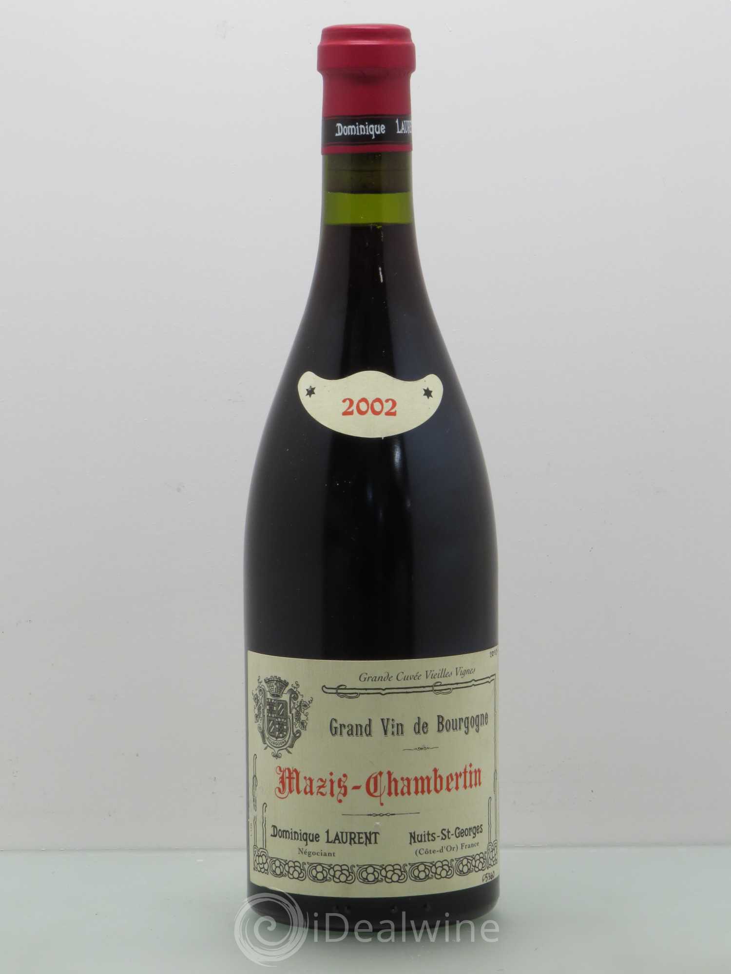 Mazis-Chambertin Grand Cru Dominique Laurent Vieilles Vignes 2002 - Lot de 1 bouteille - 0