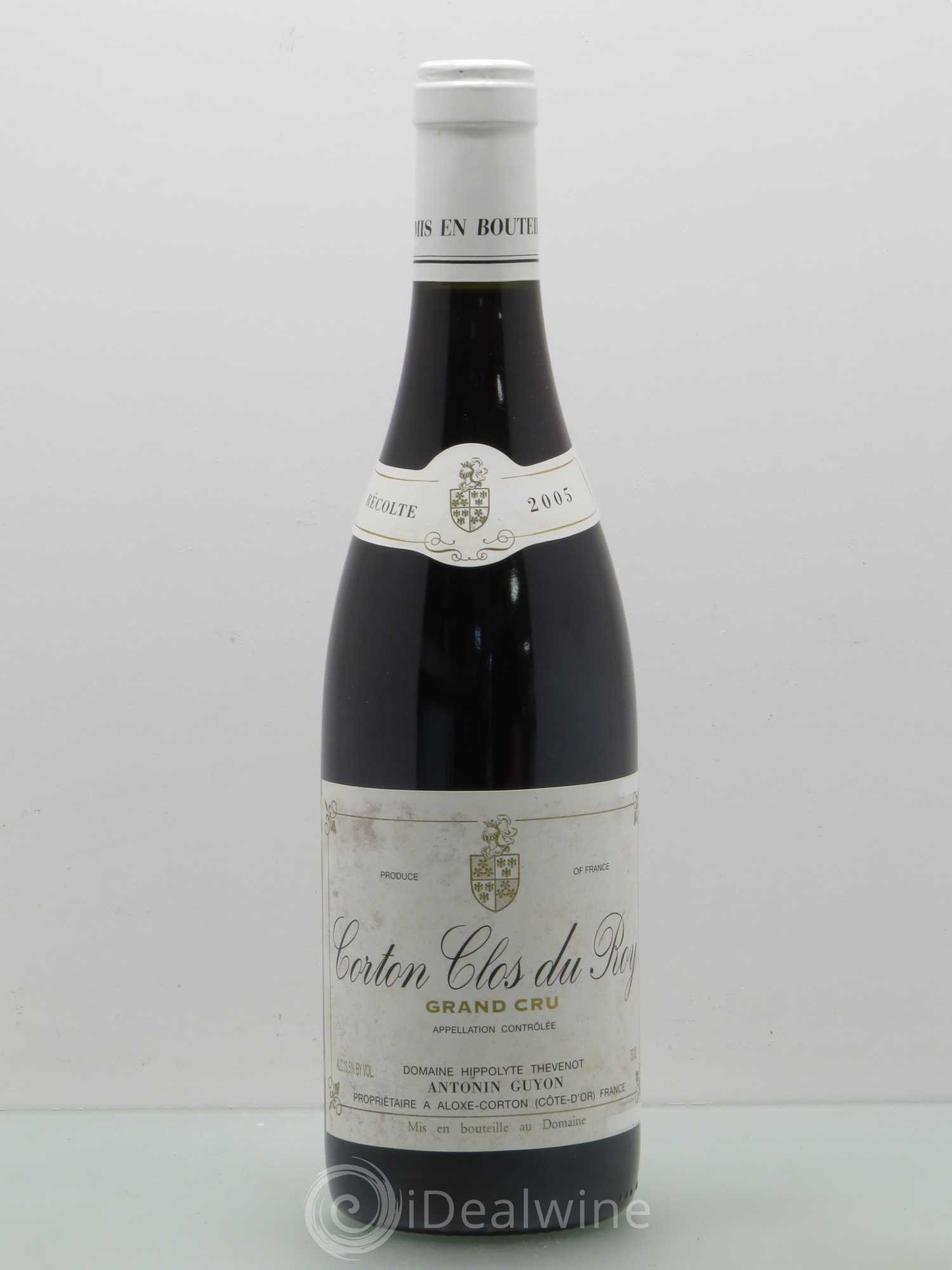 Corton Grand Cru Clos Du Roy Antonin Guyon 2005 - Posten von 1 Flasche - 0