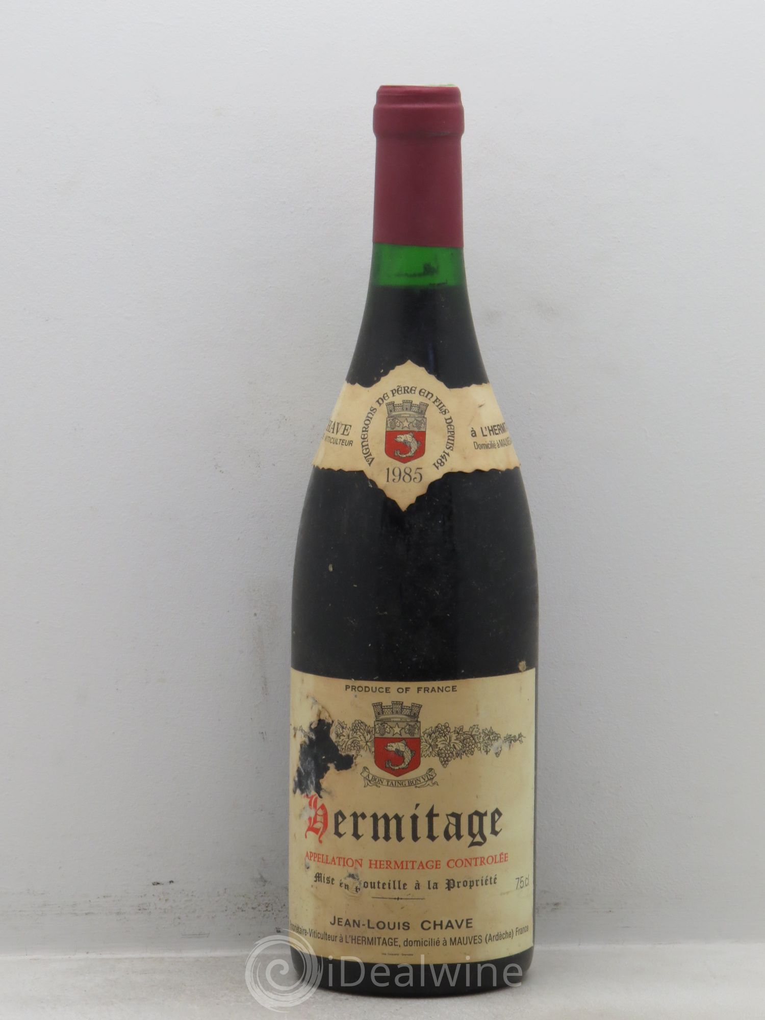 Hermitage Jean-Louis Chave 1985 - Lot de 1 bouteille - 0