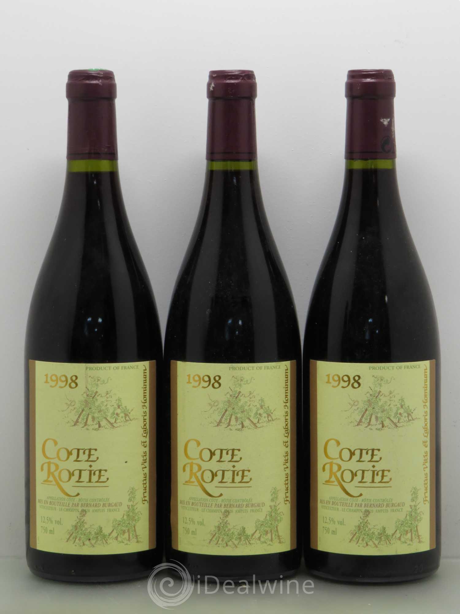 Côte-Rôtie Bernard Burgaud 1998 - Lot de 6 bouteilles - 1