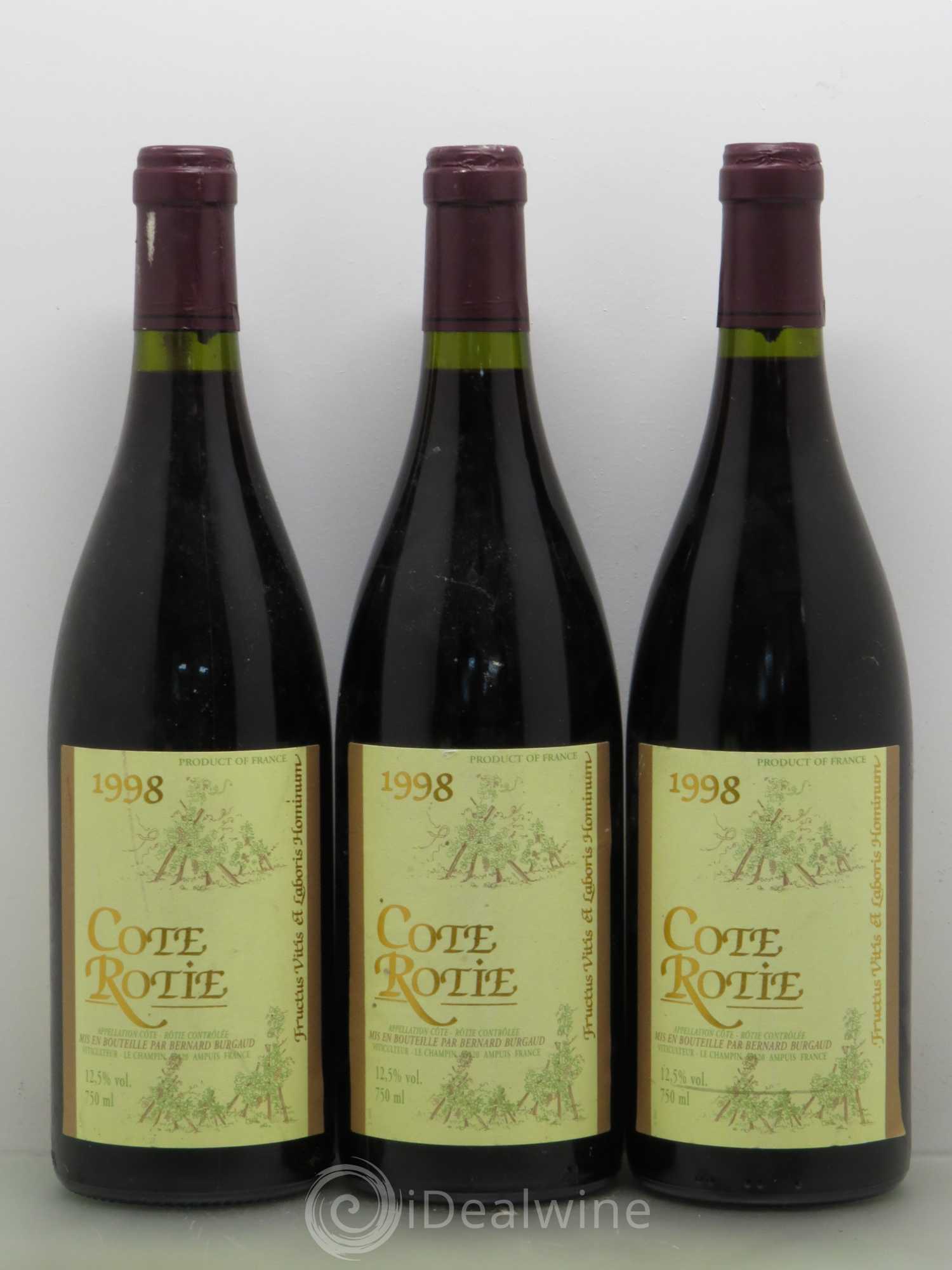 Côte-Rôtie Bernard Burgaud 1998 - Lot de 6 bouteilles - 2