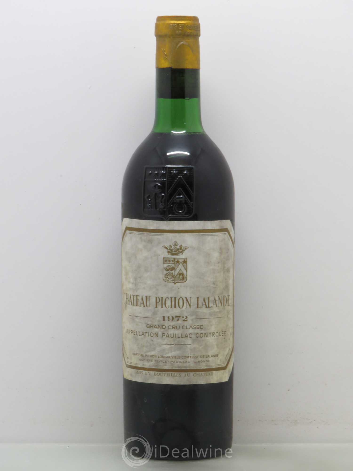Château Pichon Longueville Comtesse de Lalande 2ème Grand Cru Classé 1972 - Lot de 1 bouteille - 0