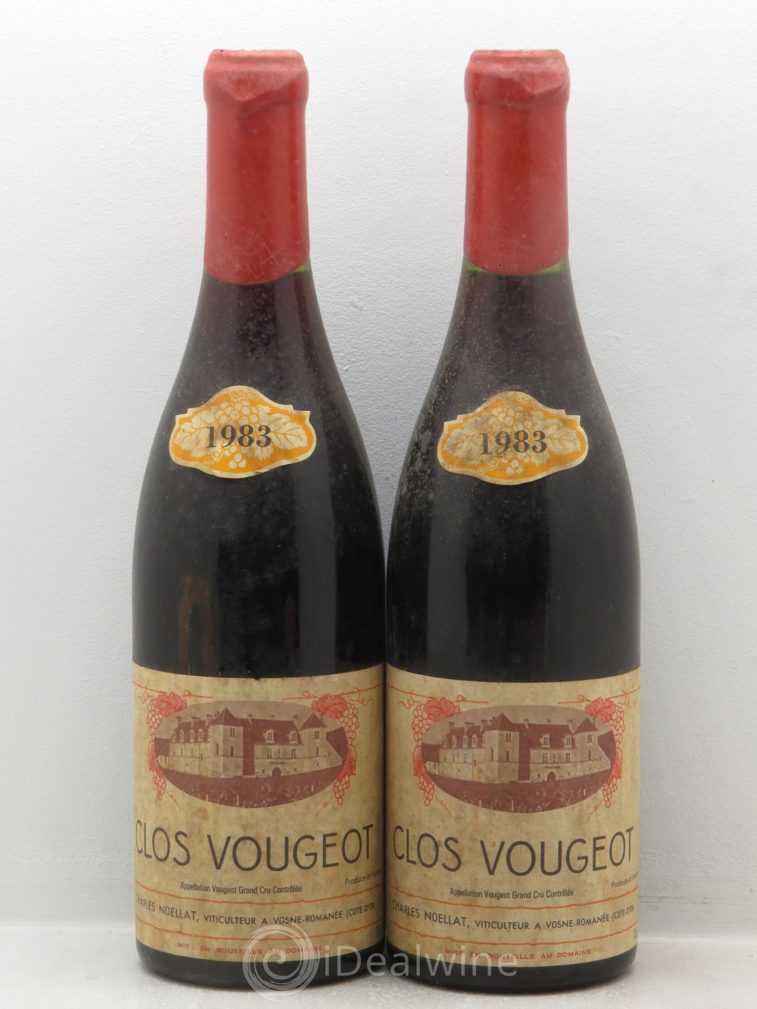 Clos de Vougeot Grand Cru Charles Noellat 1983 - Lot de 2 bouteilles - 0