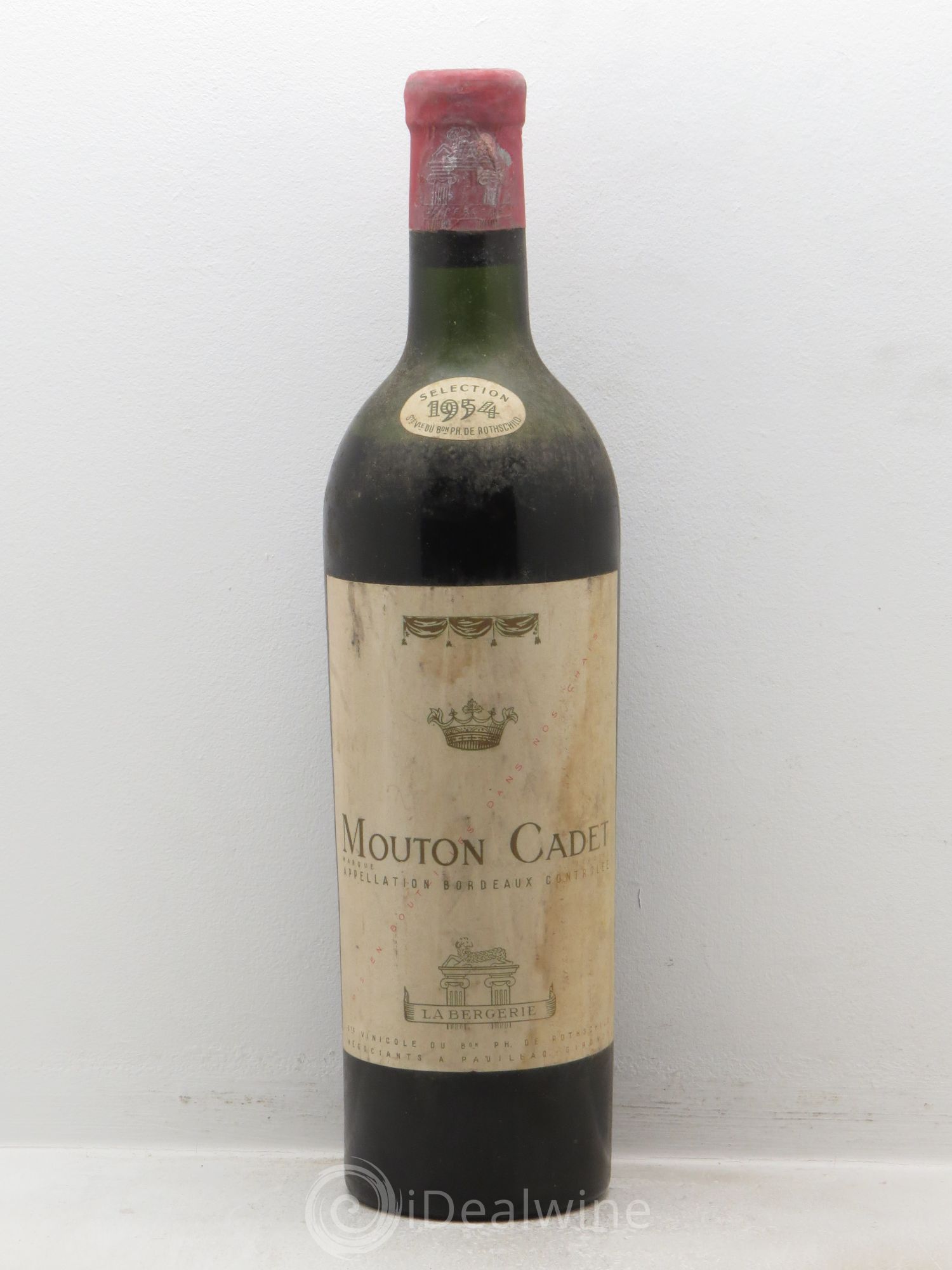 Château Mouton Cadet 1954 - Lot de 1 bouteille - 0
