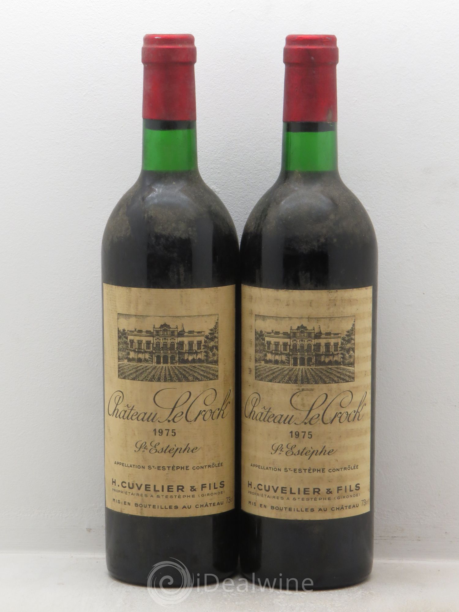 Château le Crock Cru Bourgeois 1975 - Lot de 2 bouteilles - 0