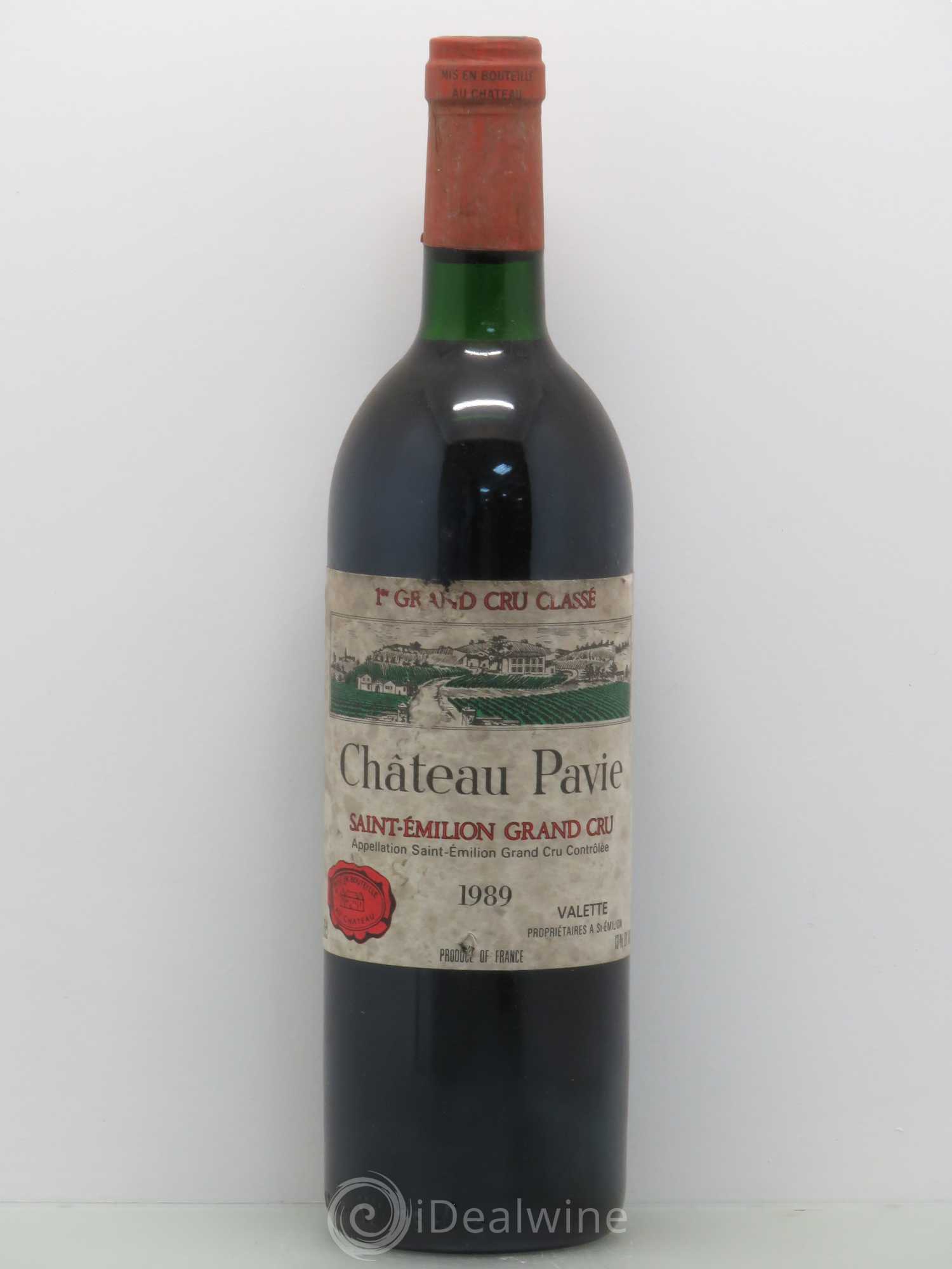 Château Pavie 1er Grand Cru Classé A 1989 - Lot de 1 bouteille - 0