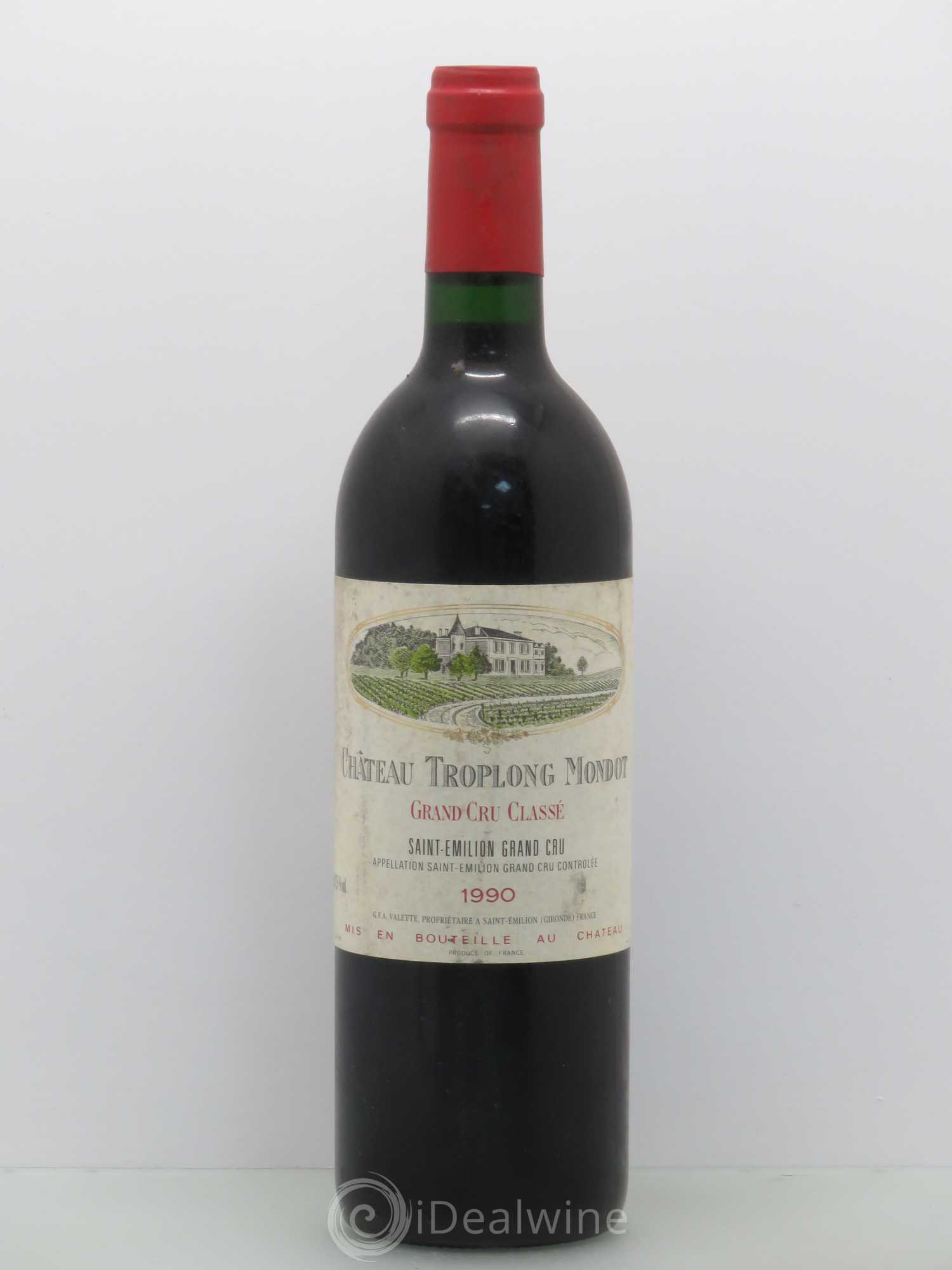 Château Troplong Mondot 1er Grand Cru Classé B 1990 - Lot de 1 bouteille - 0