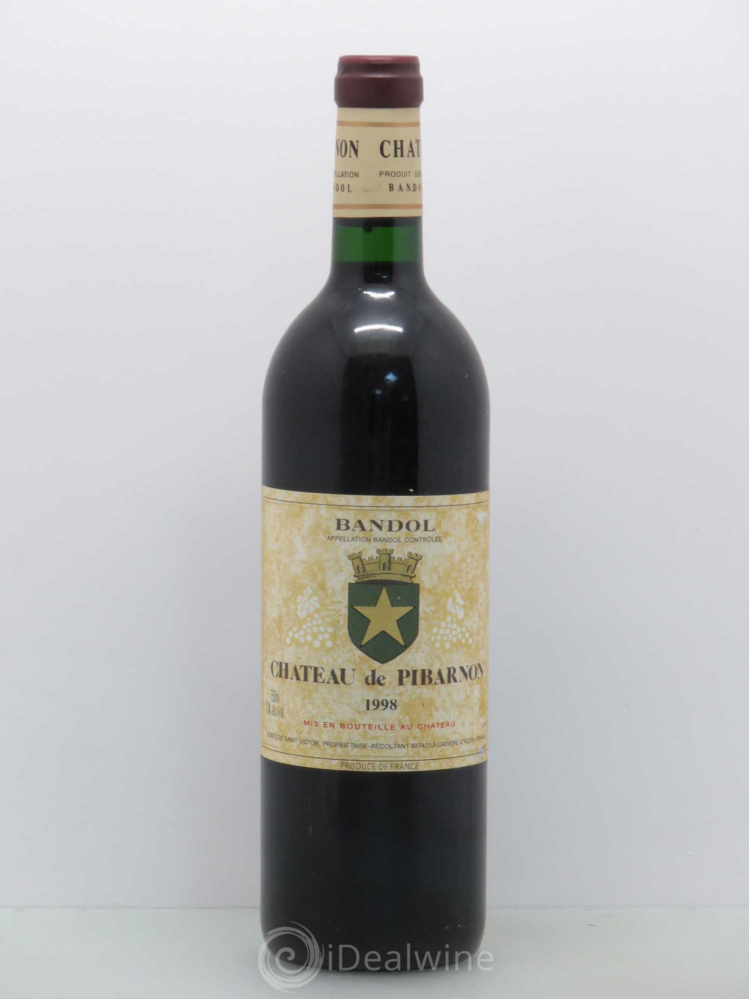 Bandol Château de Pibarnon Comte de Saint-Victor 1998 - Lot de 1 bouteille - 0