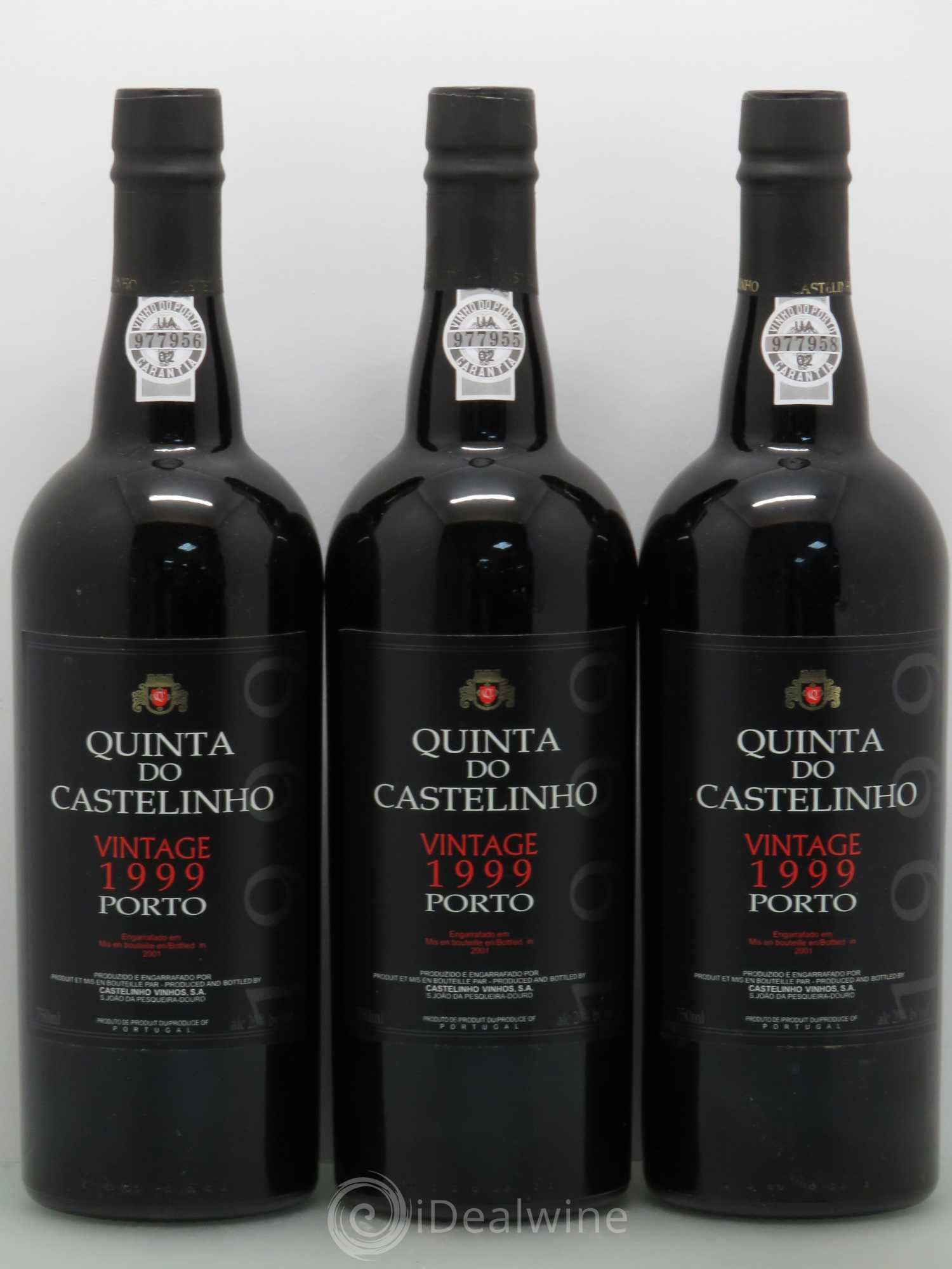Porto Quinta de castelinho vintage 1999 - Posten von 3 Flaschen - 0