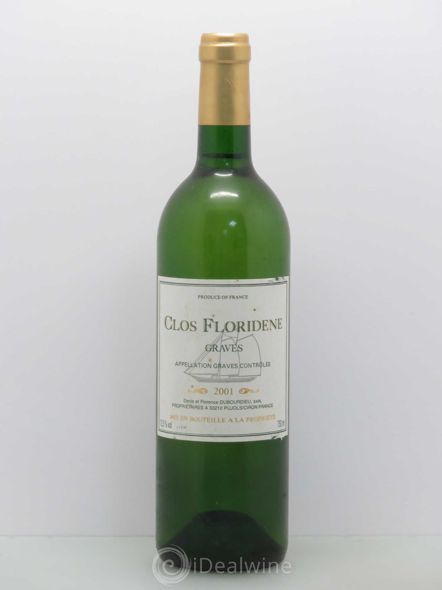 Clos Floridène 2001 - Lot de 1 bouteille - 0