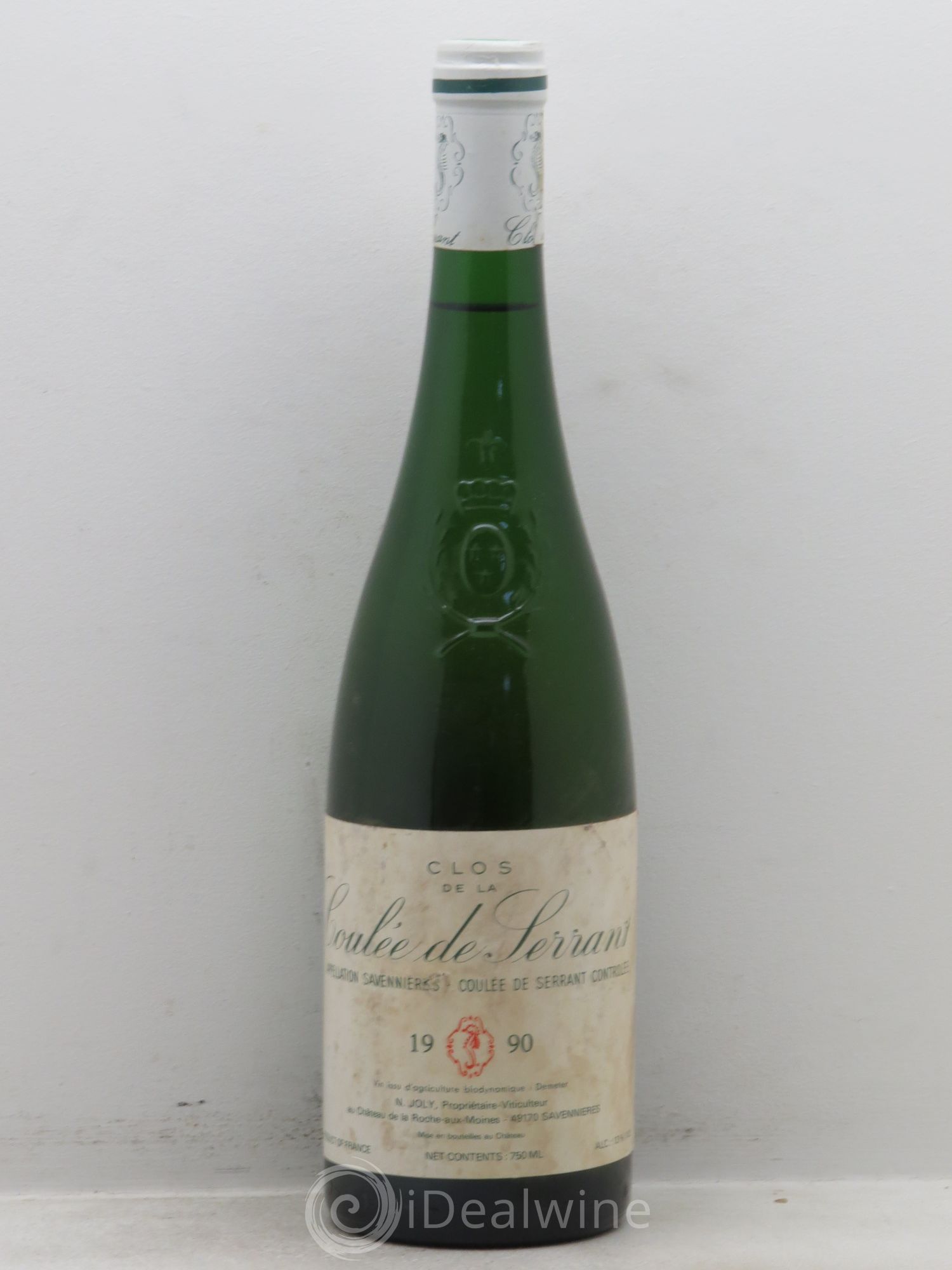 Savennières Clos de la Coulée de Serrant Vignobles de la Coulée de Serrant - Nicolas Joly 1990 - Lot de 1 bouteille - 0