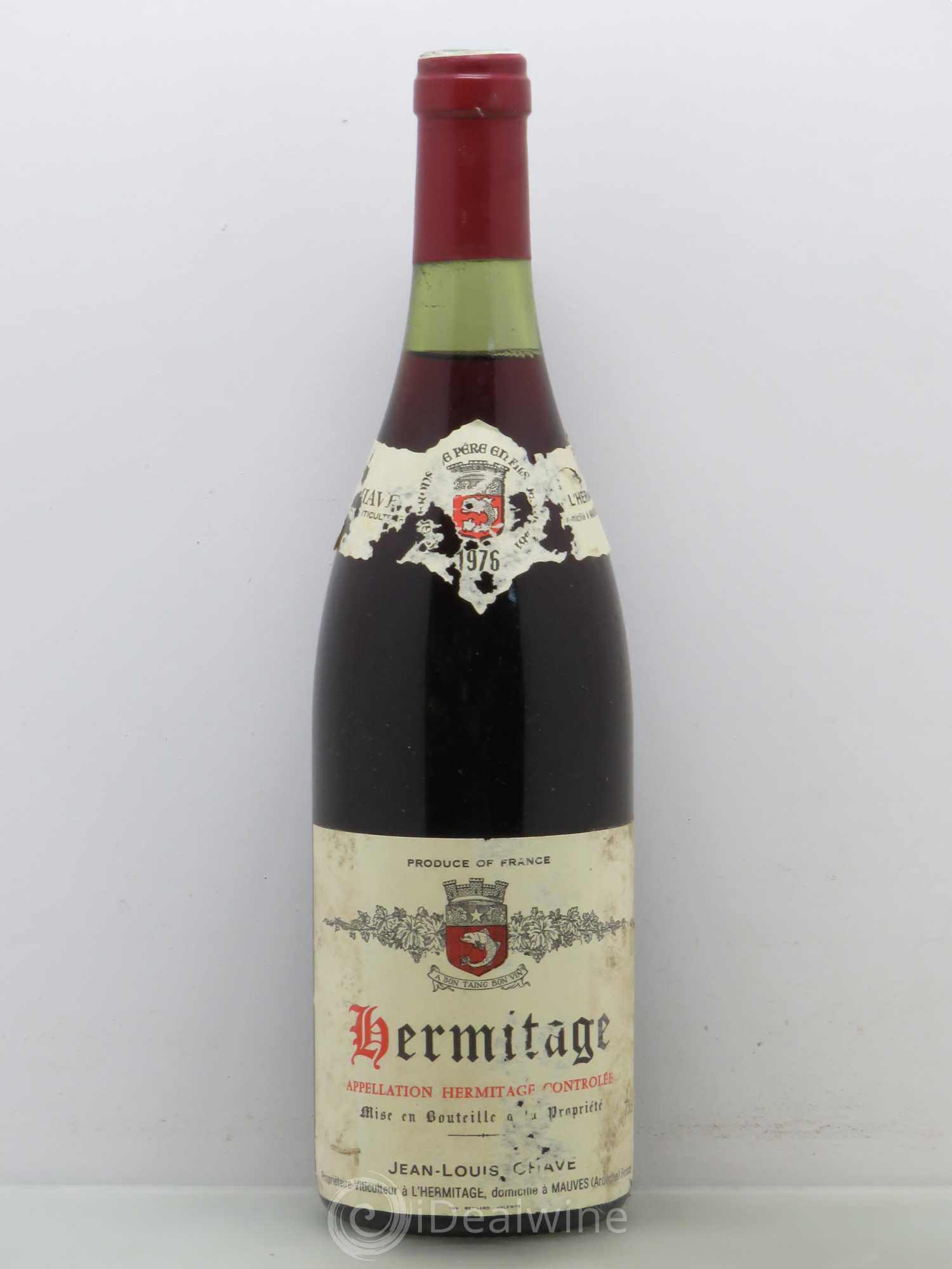 Hermitage Jean-Louis Chave 1976 - Lot de 1 bouteille - 0