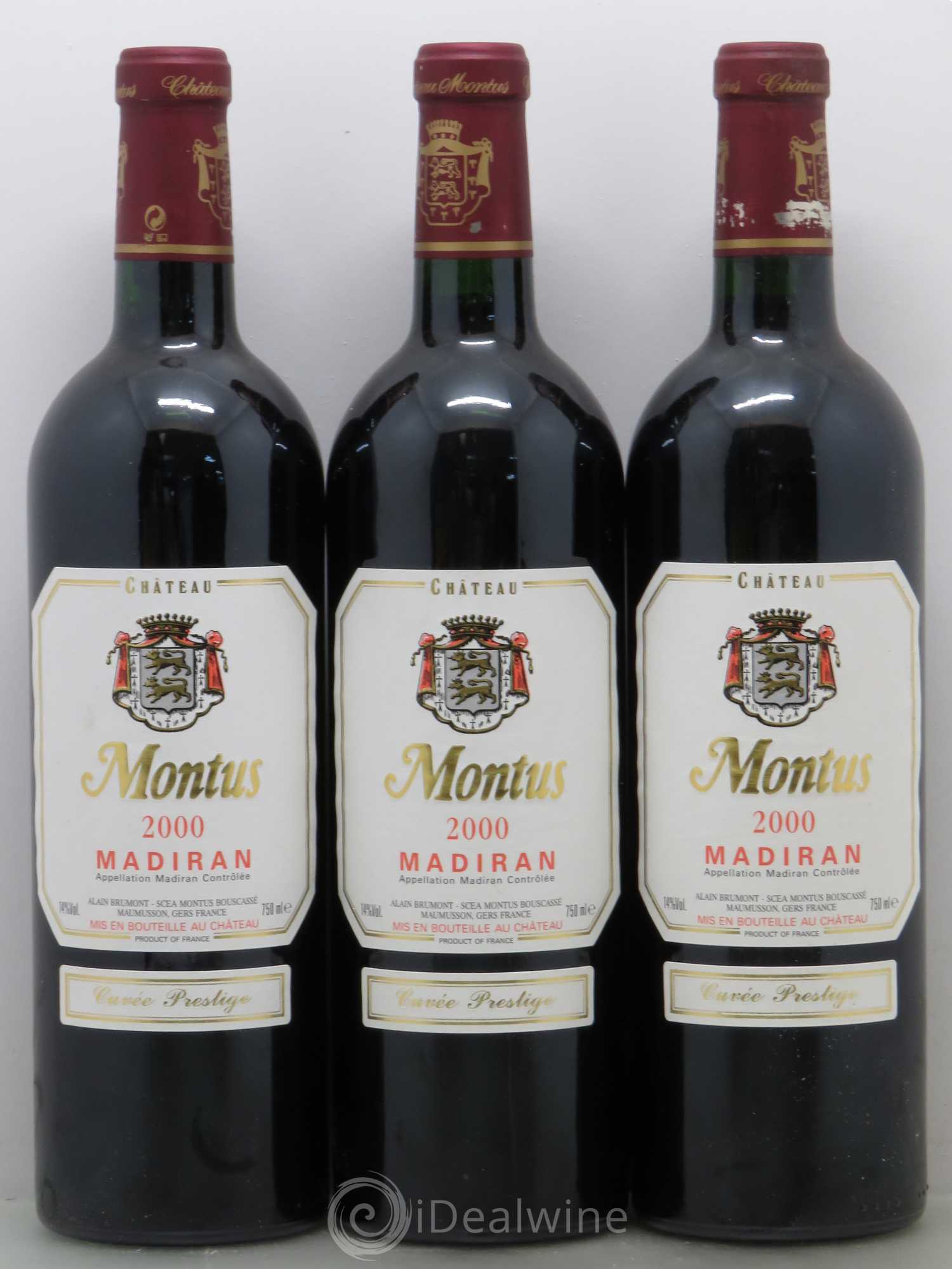 Madiran Château Montus-Prestige Alain Brumont 2000 - Lot de 6 bouteilles - 1