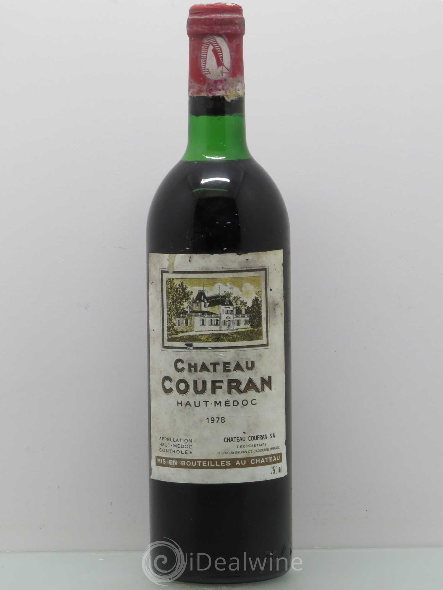 Château Coufran Cru Bourgeois 1978 - Lot de 1 bouteille - 0