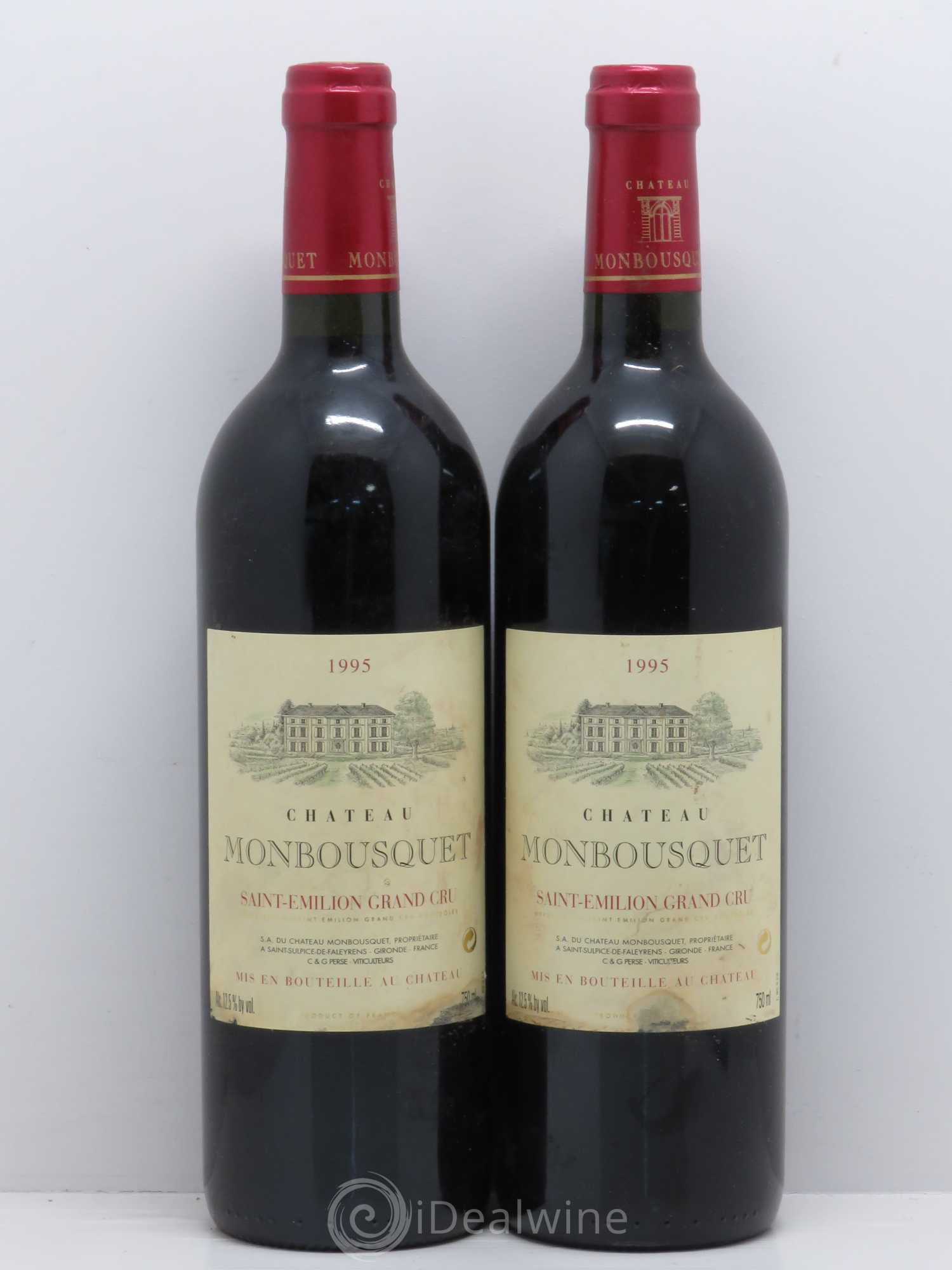 Château Monbousquet Grand Cru Classé 1995 - Lot de 2 bouteilles - 0