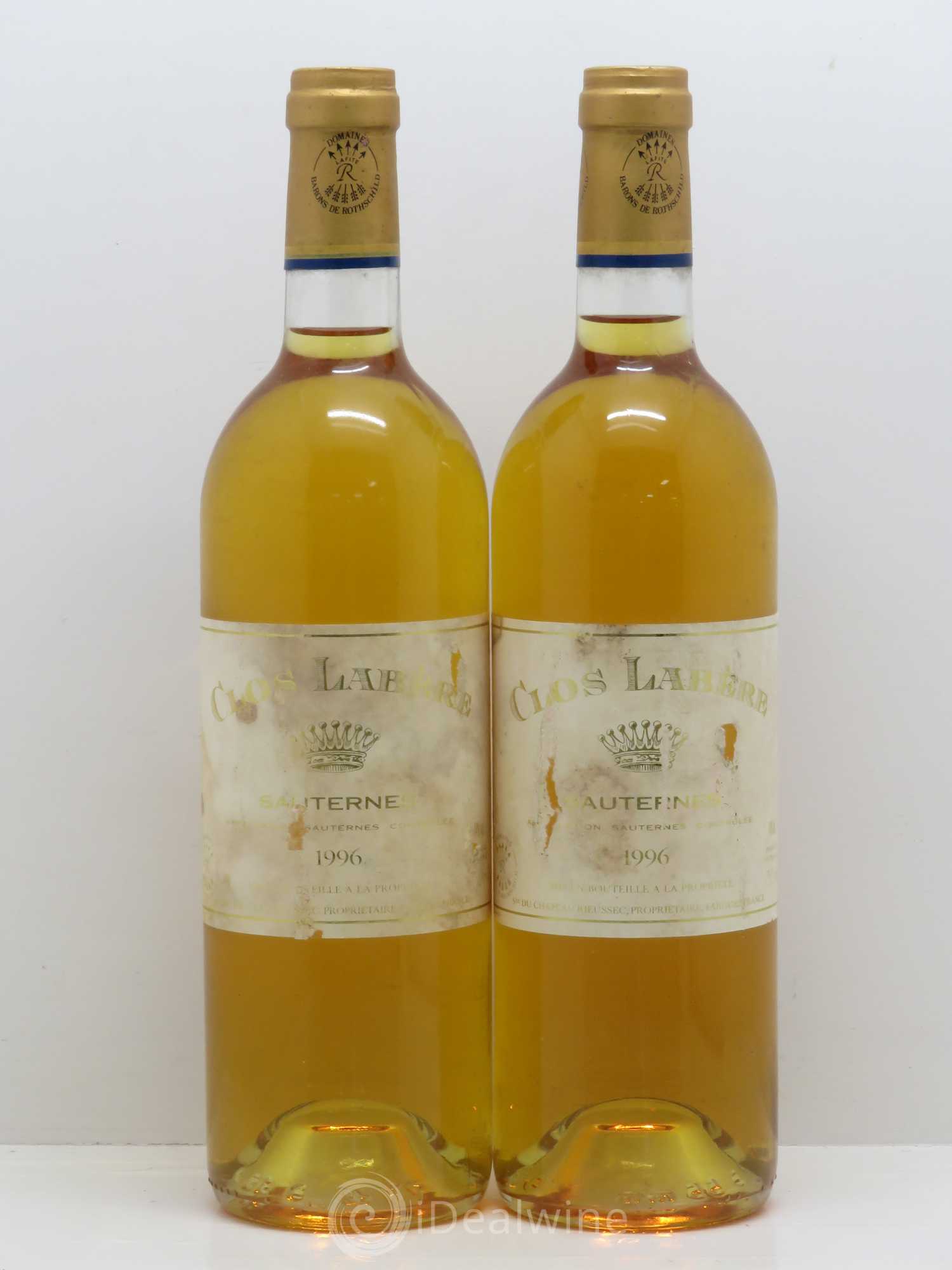 Clos labère (senza prezzo di riserva) 1996 - Lotto di 2 bottiglie - 0