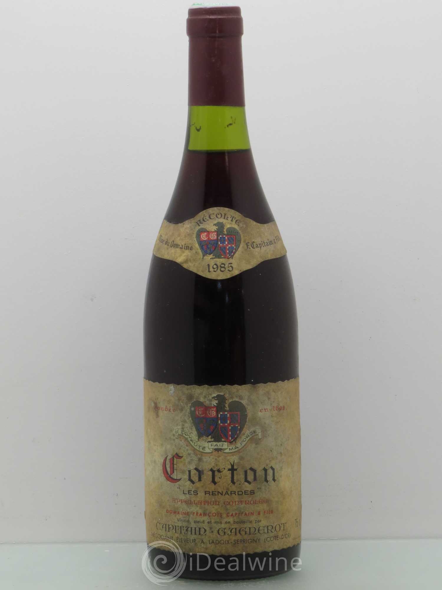 Corton Grand Cru Les Renardes Capitain Gagnerot 1985 - Posten von 1 Flasche - 0