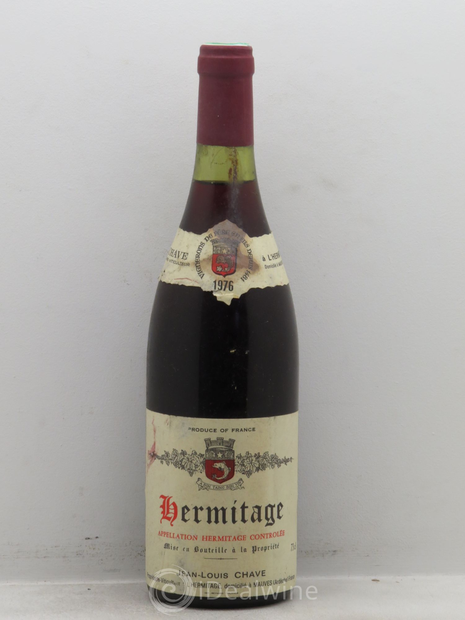 Hermitage Jean-Louis Chave 1976 - Lot de 1 bouteille - 0