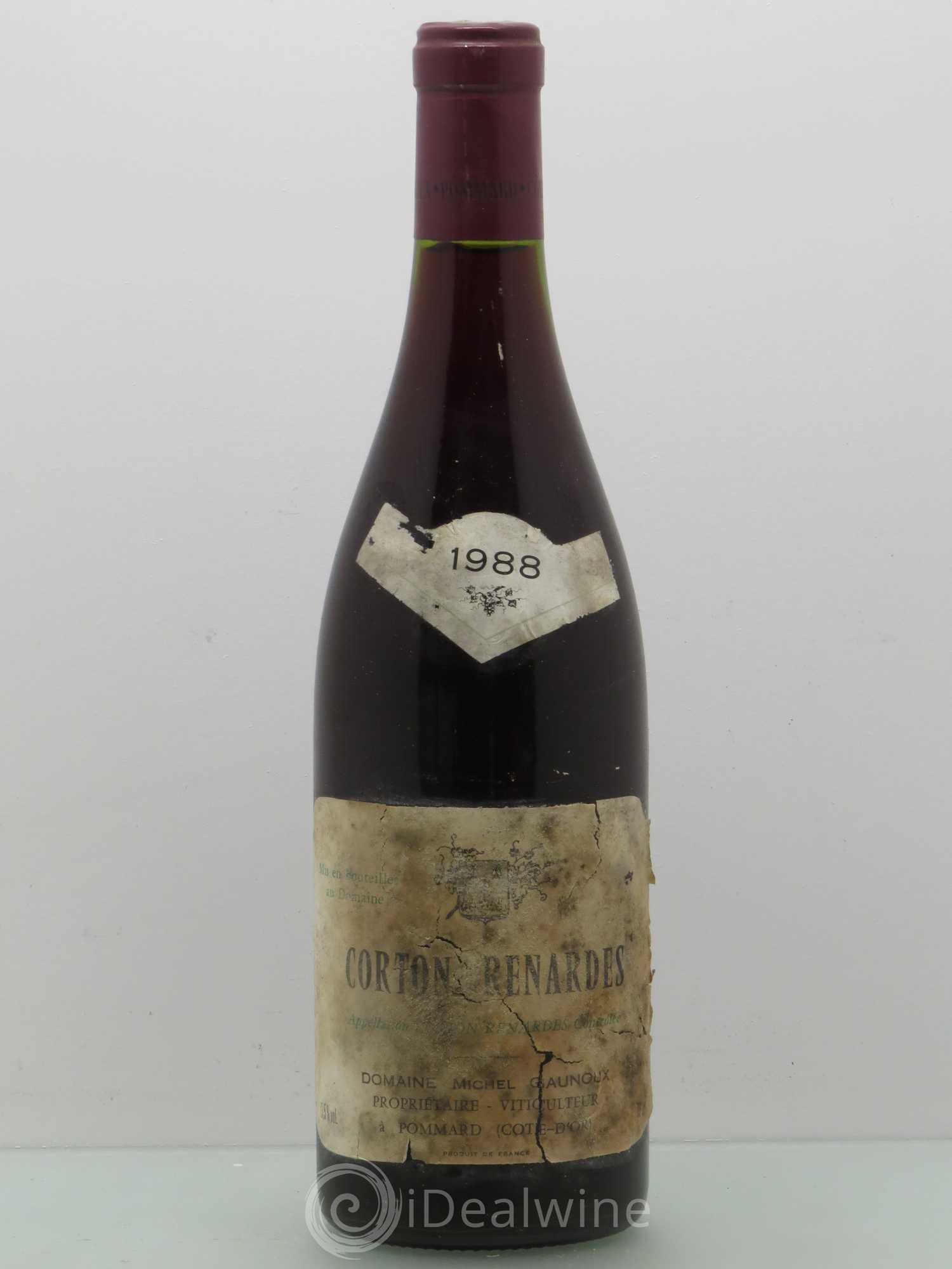 Corton Grand Cru Renardes Michel Gaunoux 1988 - Lot de 1 bouteille - 0