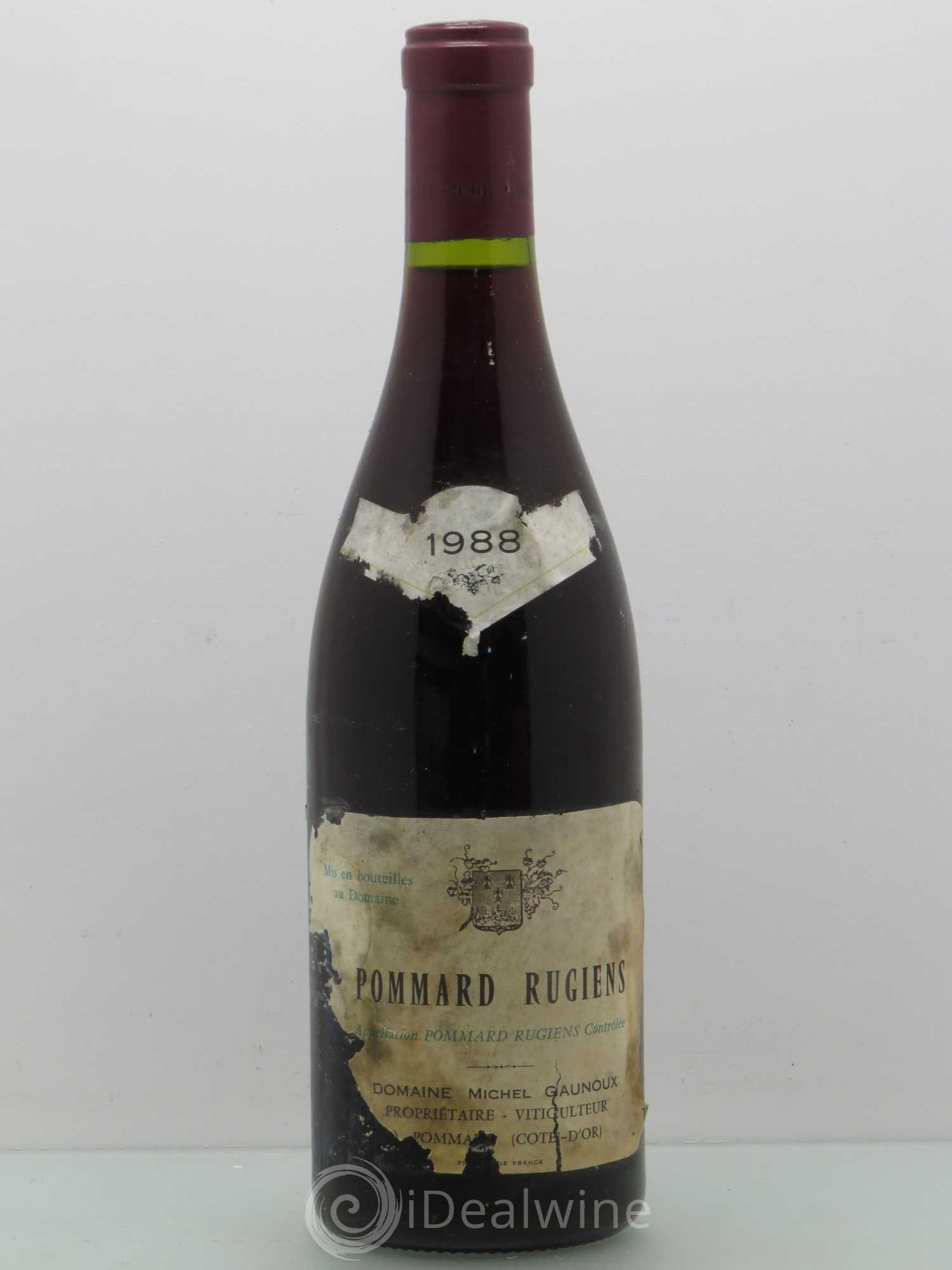 Pommard 1er Cru Rugiens François Gaunoux (Domaine) 1988 - Lot de 1 bouteille - 0
