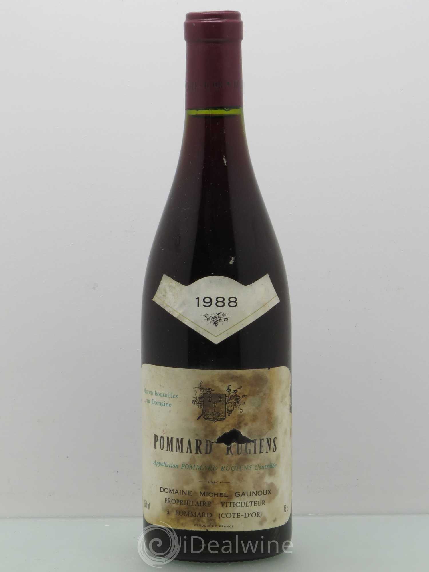 Pommard 1er Cru Rugiens François Gaunoux (Domaine) 1988 - Lot de 1 bouteille - 0