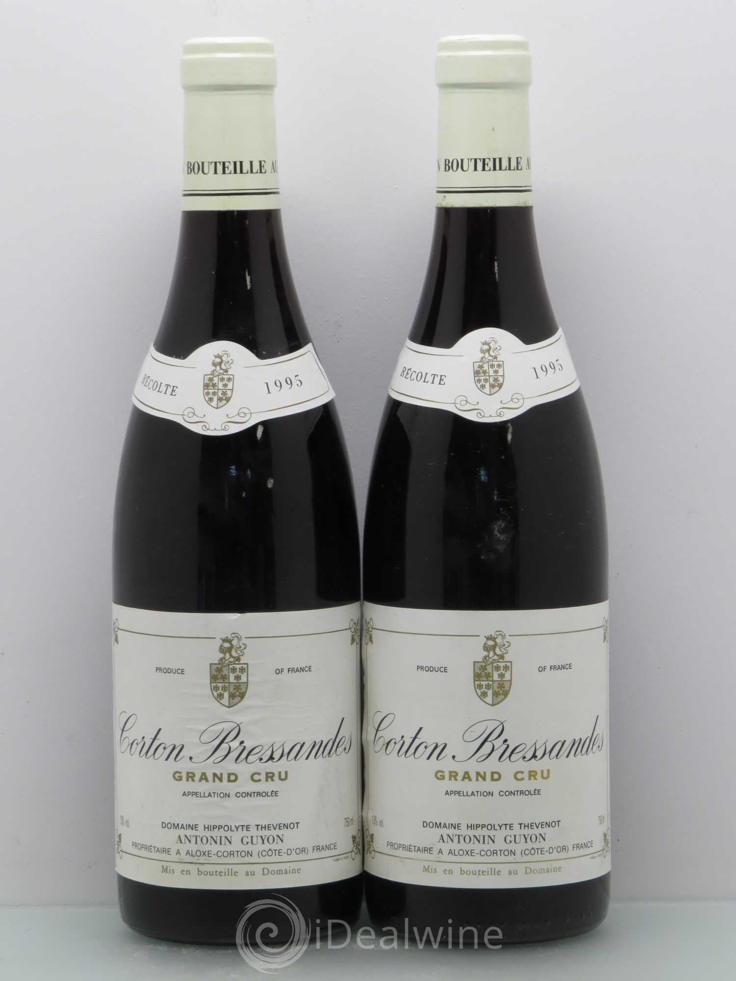 Corton Grand Cru Corton Bressandes - Antonin Guyon 1995 - Posten von 4 Flaschen - 1