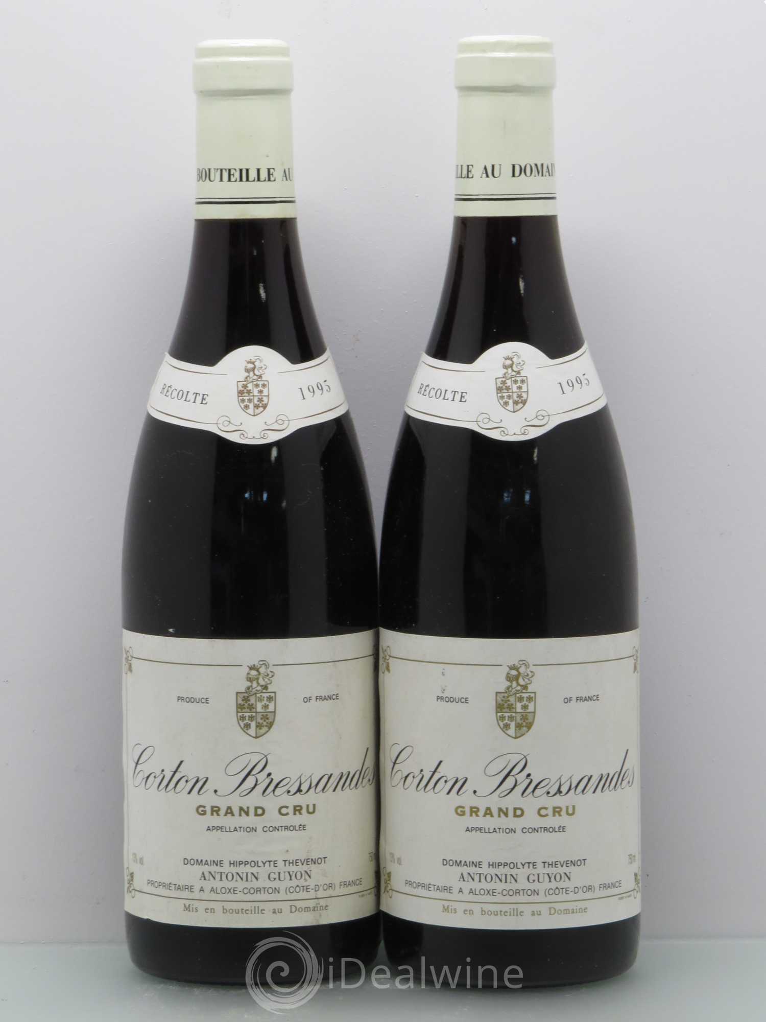 Corton Grand Cru Corton Bressandes - Antonin Guyon 1995 - Posten von 4 Flaschen - 2