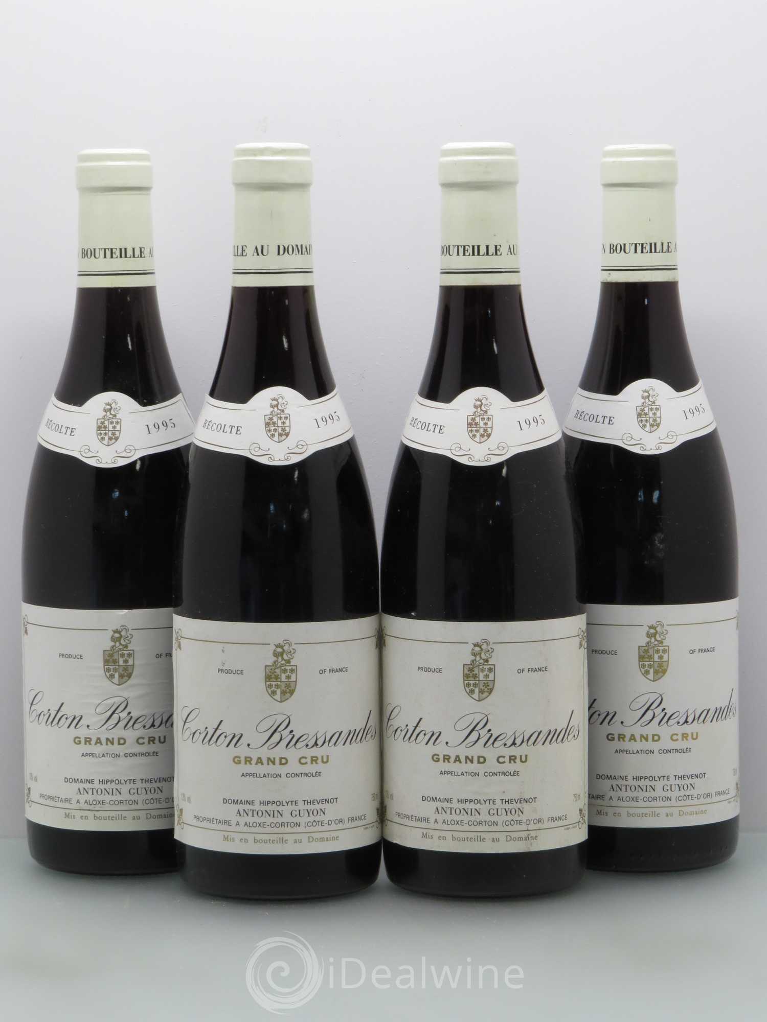 Corton Grand Cru Corton Bressandes - Antonin Guyon 1995 - Posten von 4 Flaschen - 0