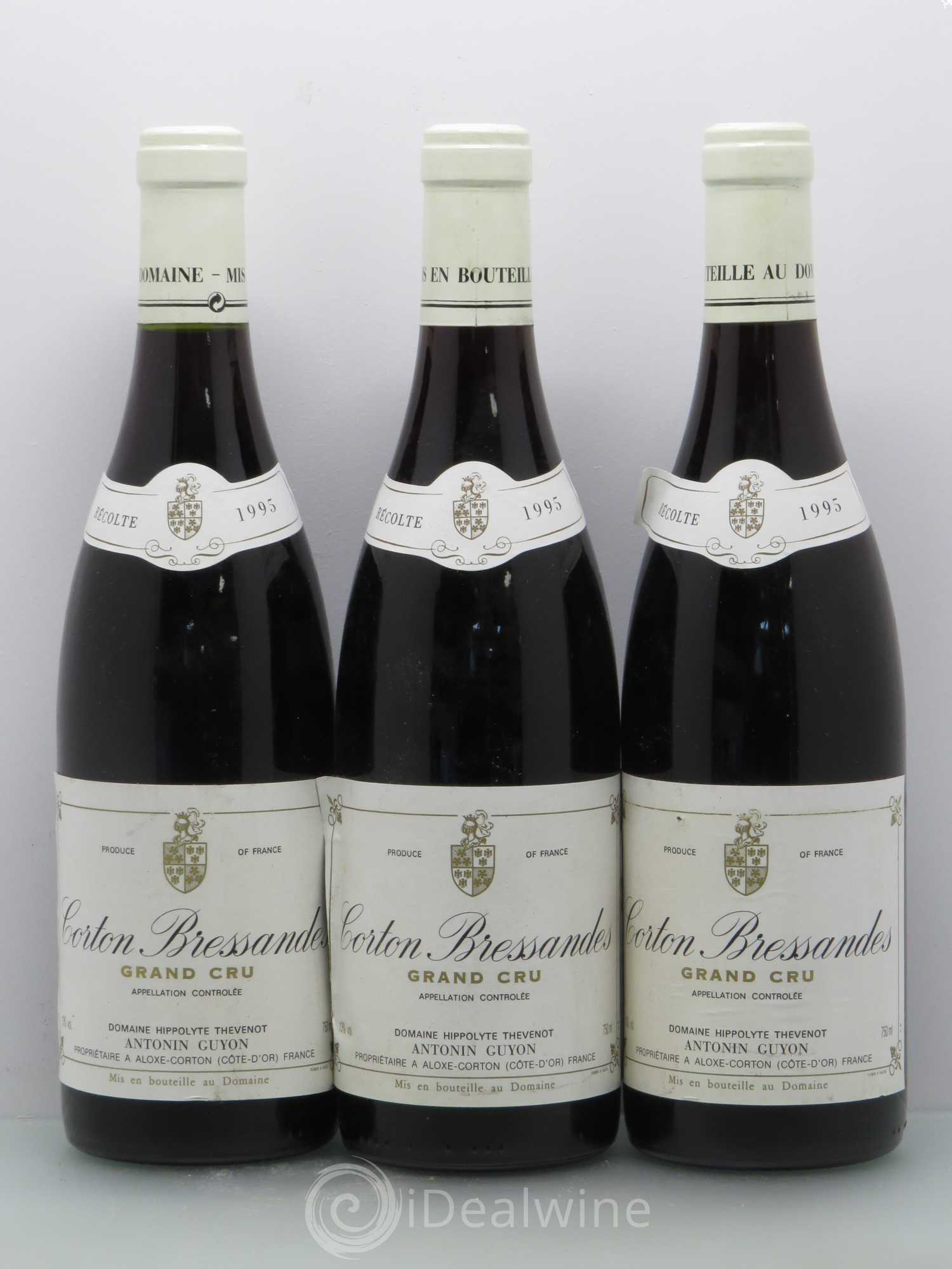 Corton Grand Cru Corton Bressandes Antonin Guyon 1995 - Posten von 3 Flaschen - 0
