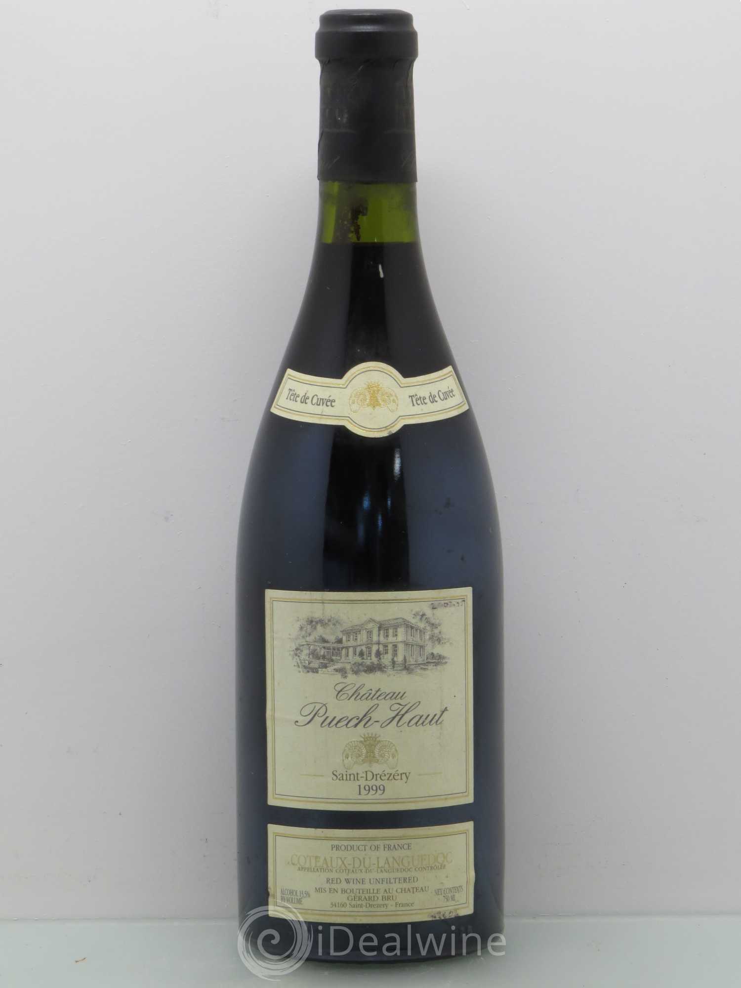 Coteaux du Languedoc Château Puech-Haut Gérard Bru Tête de Cuvée 1999 - Lot de 1 bouteille - 0