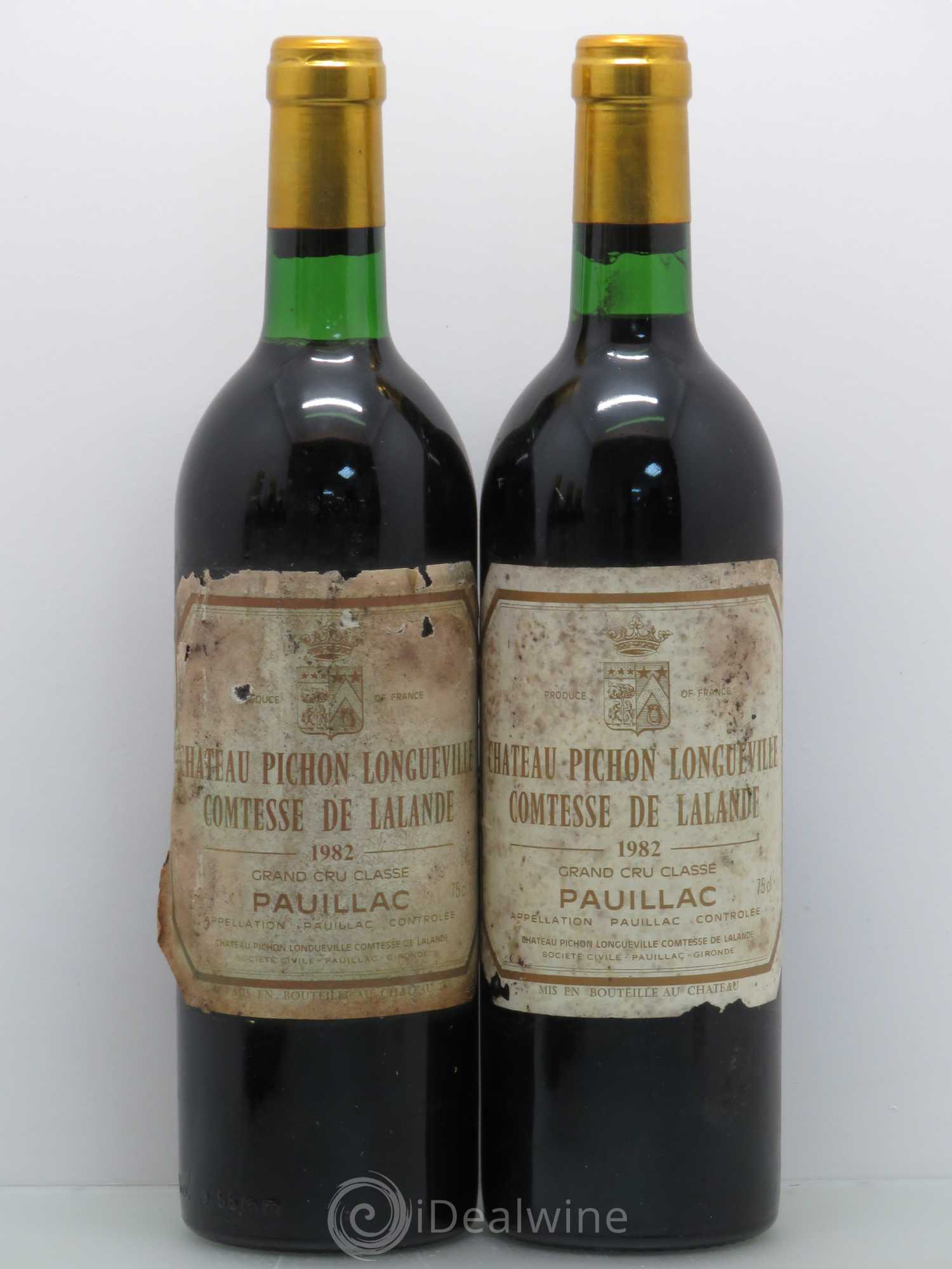 Château Pichon Longueville Comtesse de Lalande 2ème Grand Cru Classé 1982 - Lot de 5 bouteilles - 2