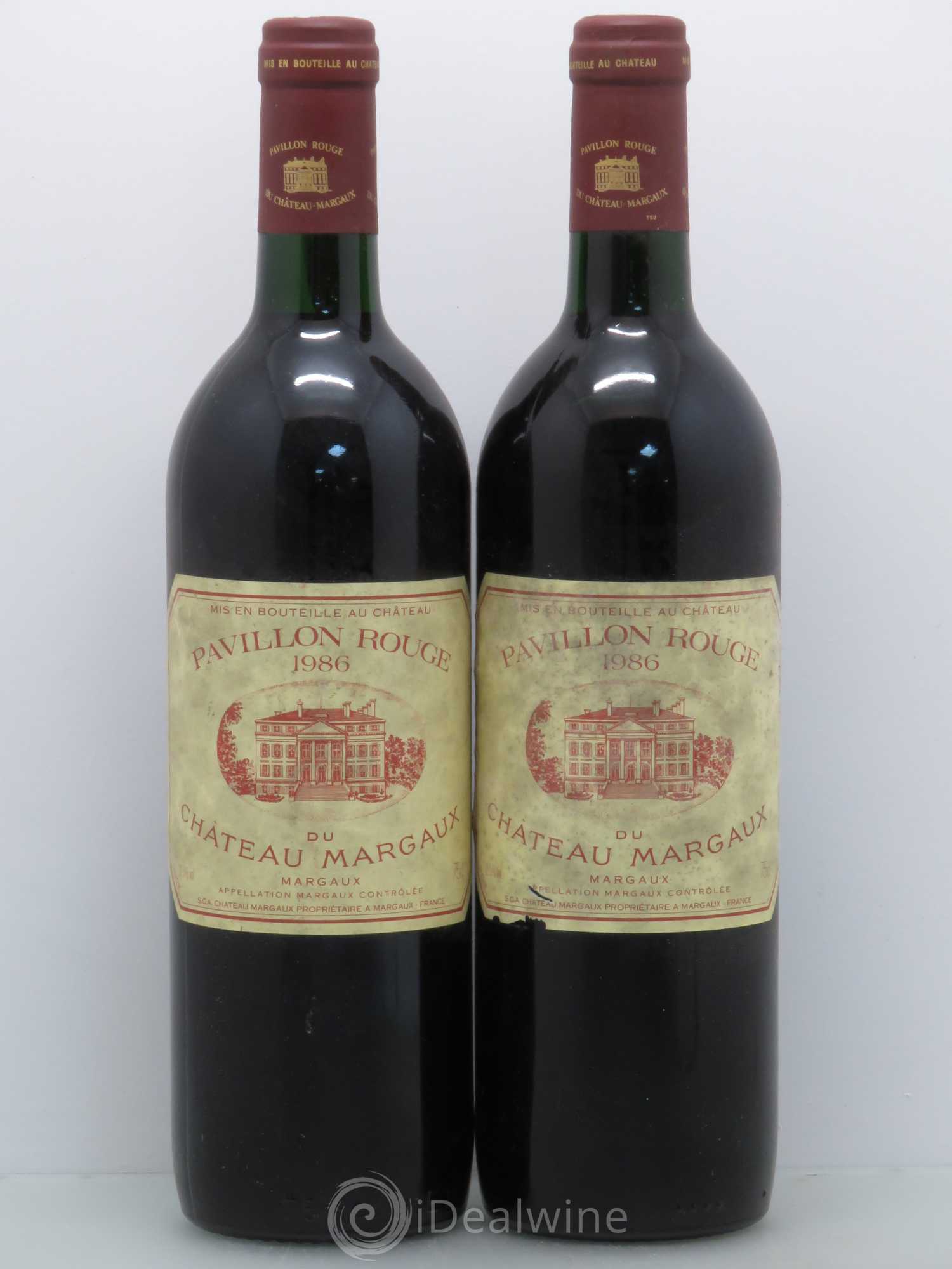 Pavillon Rouge du Château Margaux Second Vin 1986 - Lot de 2 bouteilles - 0