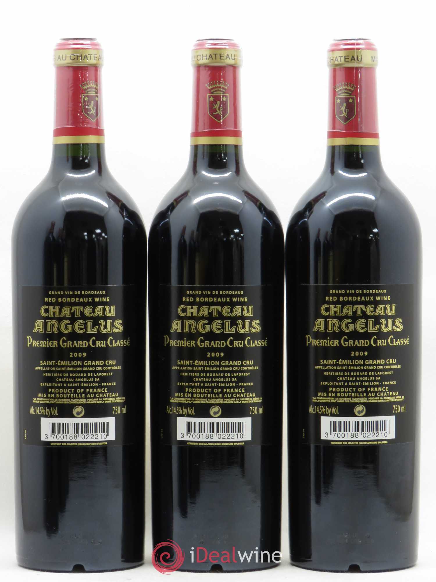 Château Angélus 1er Grand Cru Classé A 2009 - Lot de 6 bouteilles - 2