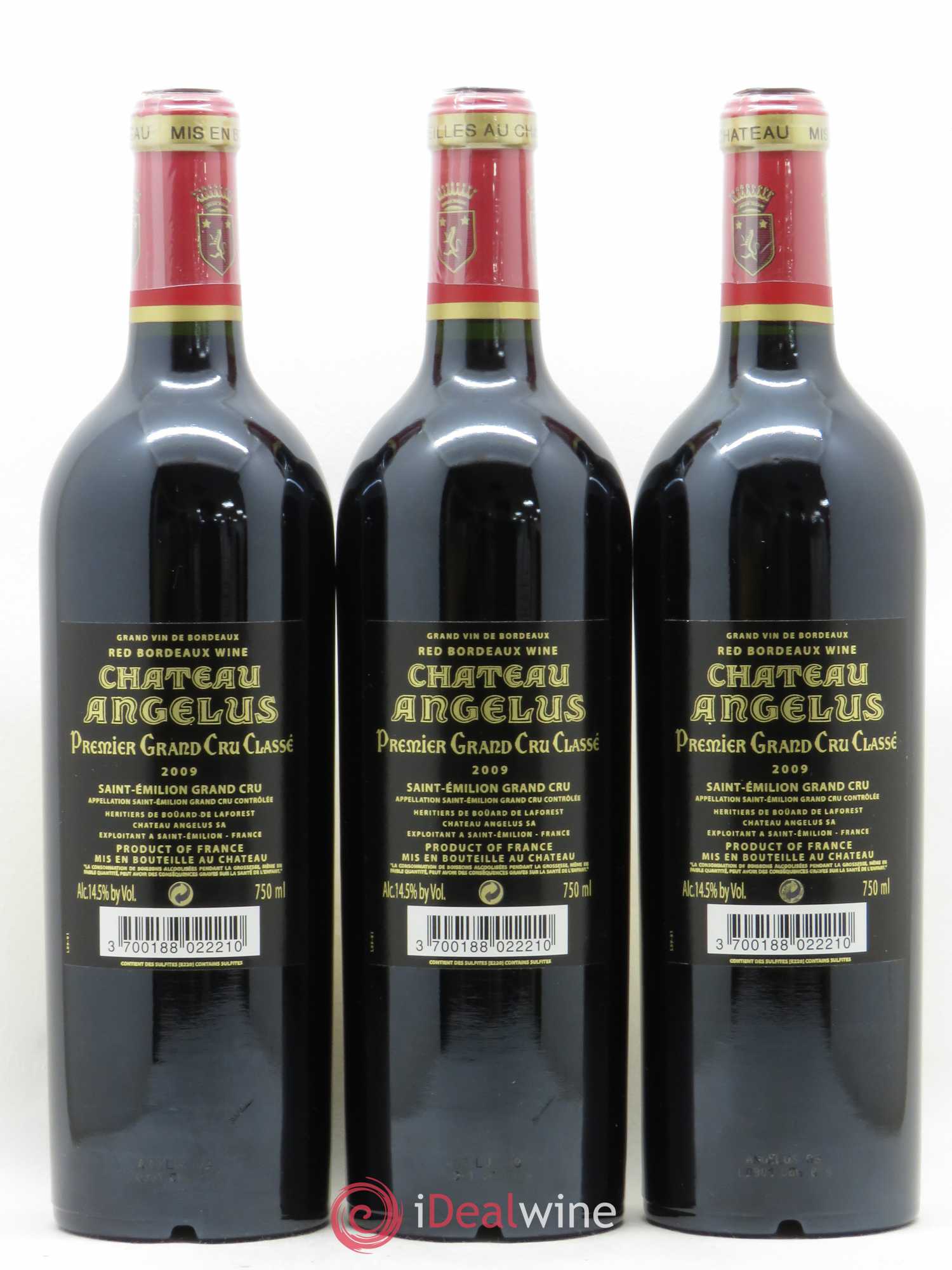 Château Angélus 1er Grand Cru Classé A 2009 - Lot de 6 bouteilles - 4