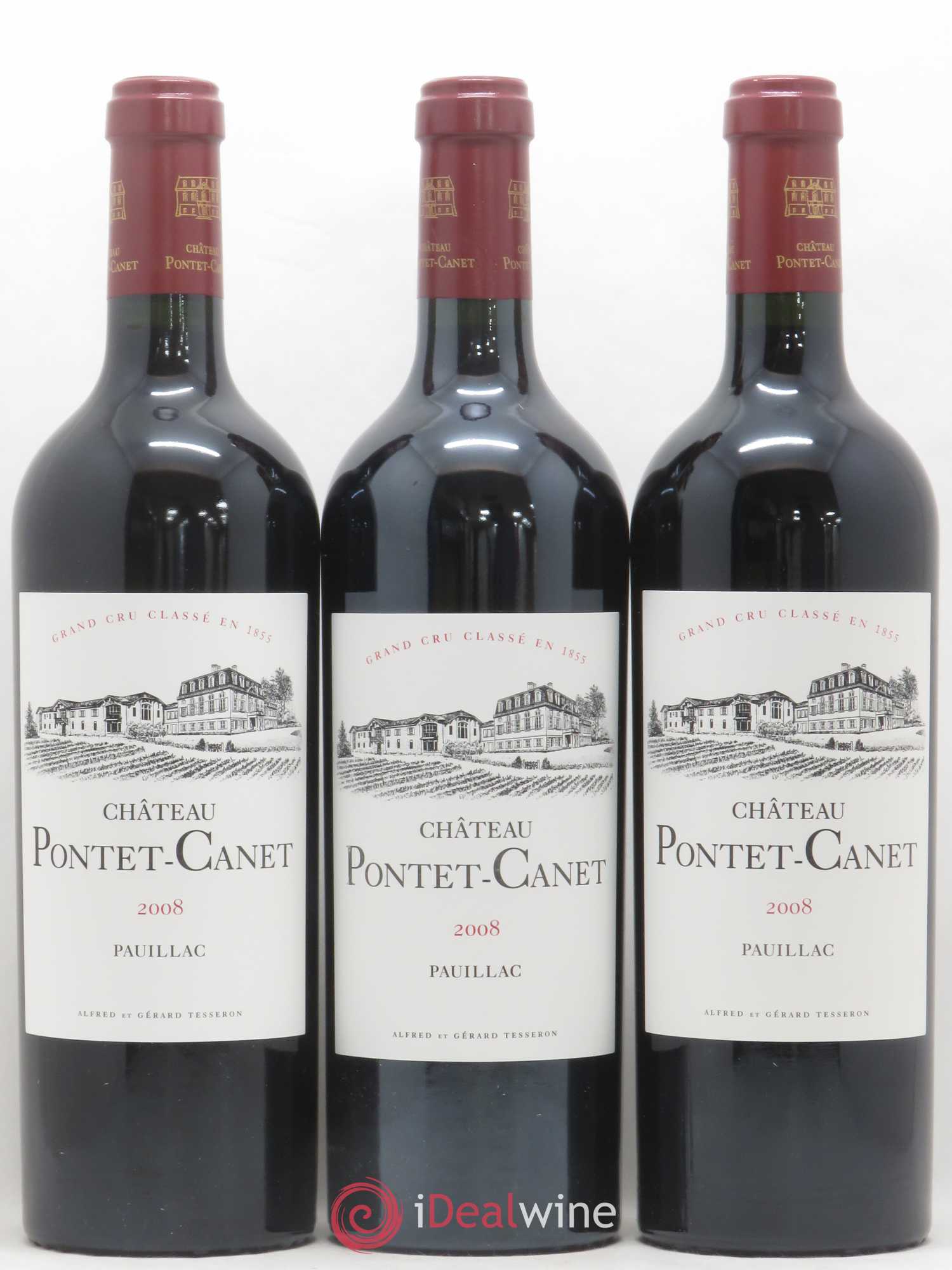 Château Pontet Canet 5ème Grand Cru Classé 2008 - Lot de 12 bouteilles - 2
