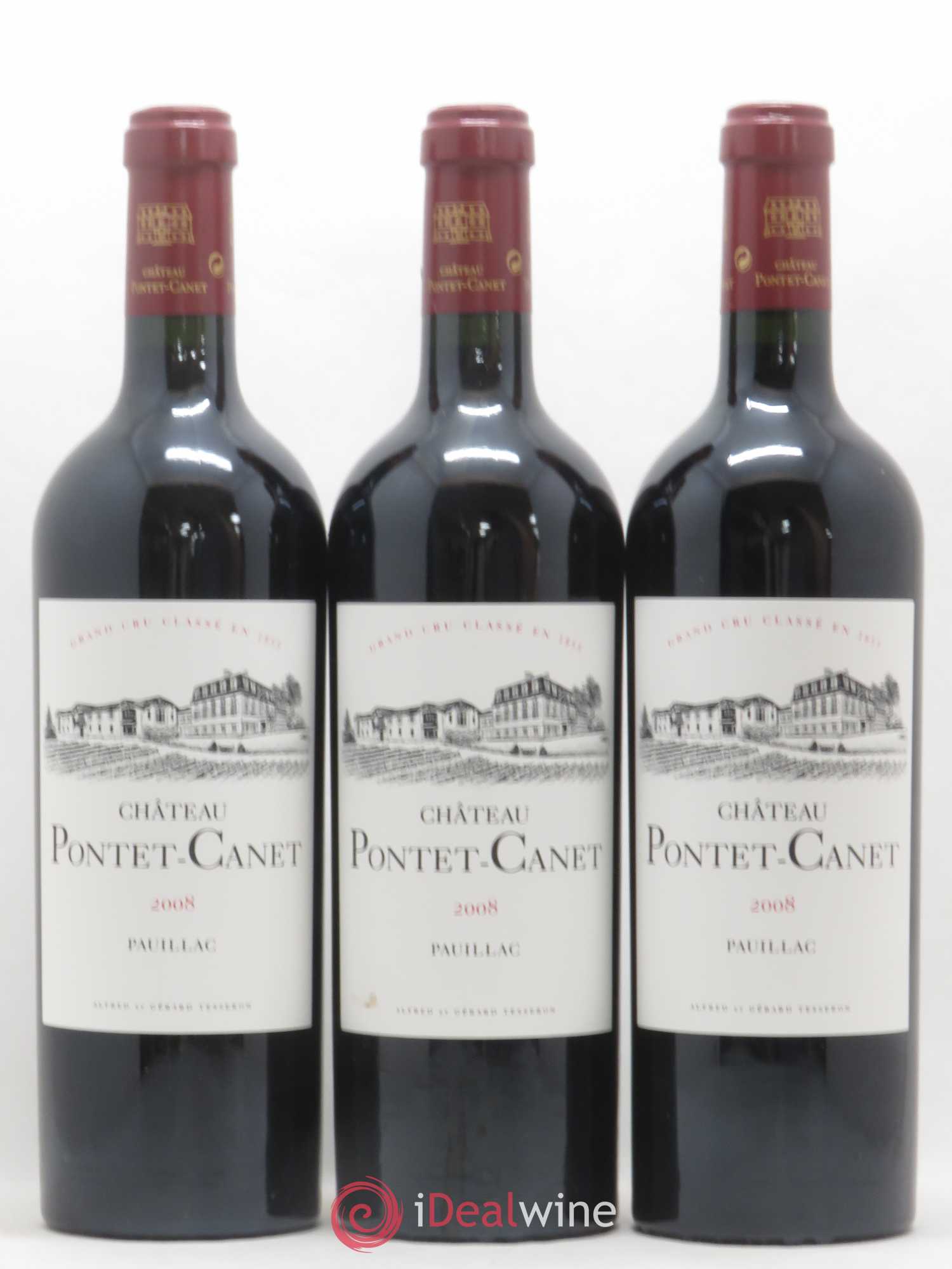 Château Pontet Canet 5ème Grand Cru Classé 2008 - Lot de 12 bouteilles - 3
