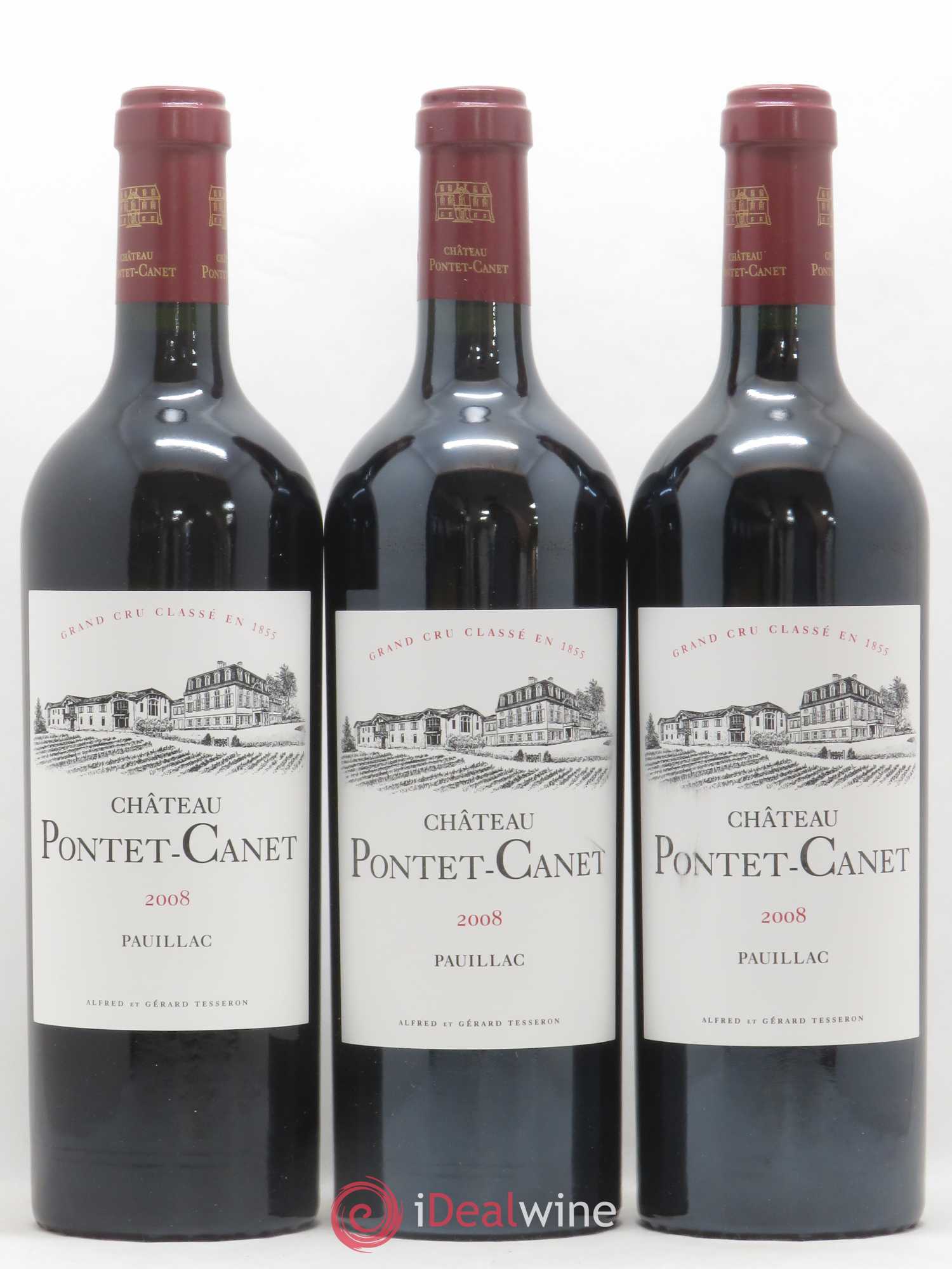 Château Pontet Canet 5ème Grand Cru Classé 2008 - Lot de 12 bouteilles - 2