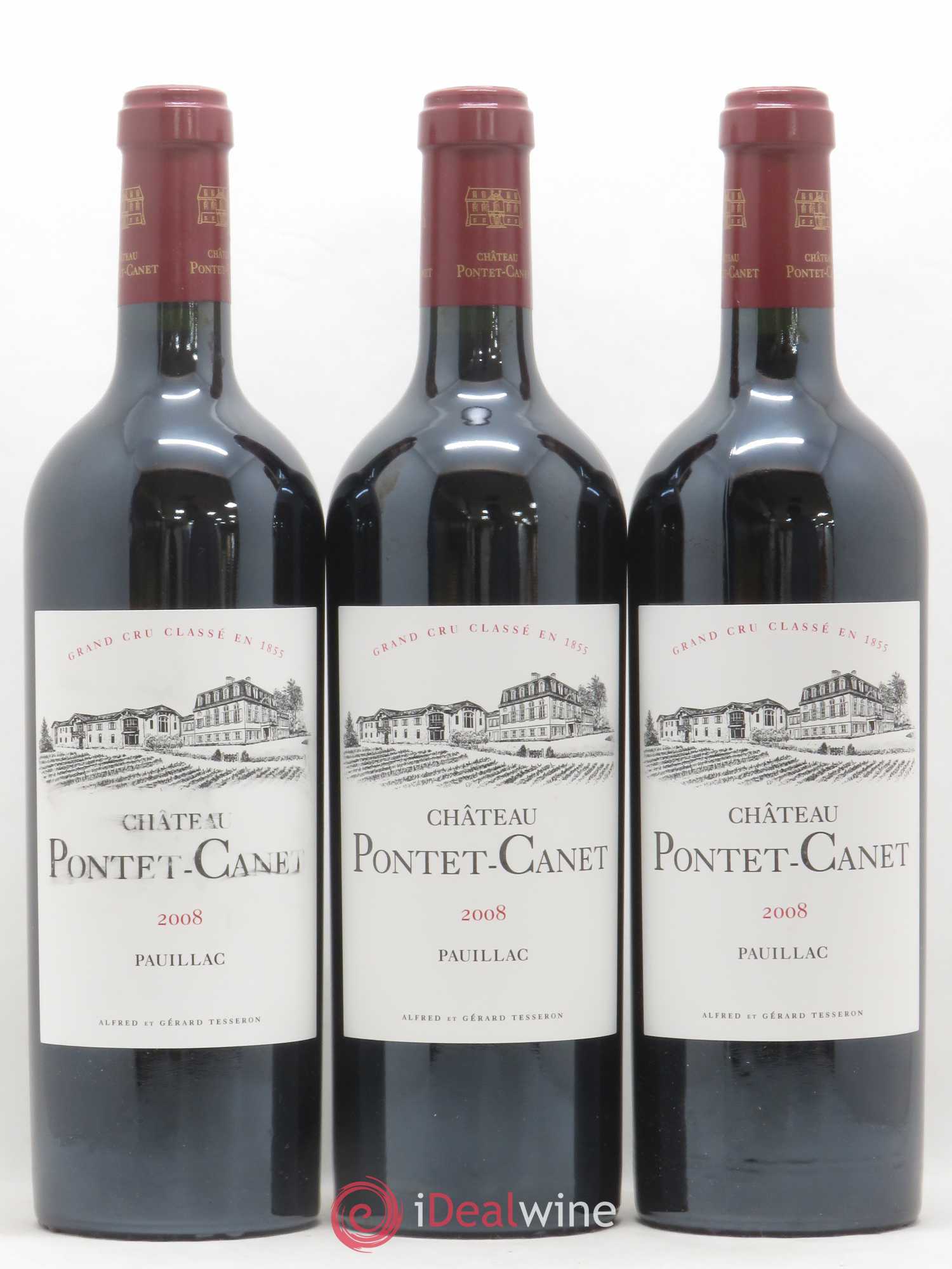 Château Pontet Canet 5ème Grand Cru Classé 2008 - Lot de 12 bouteilles - 4