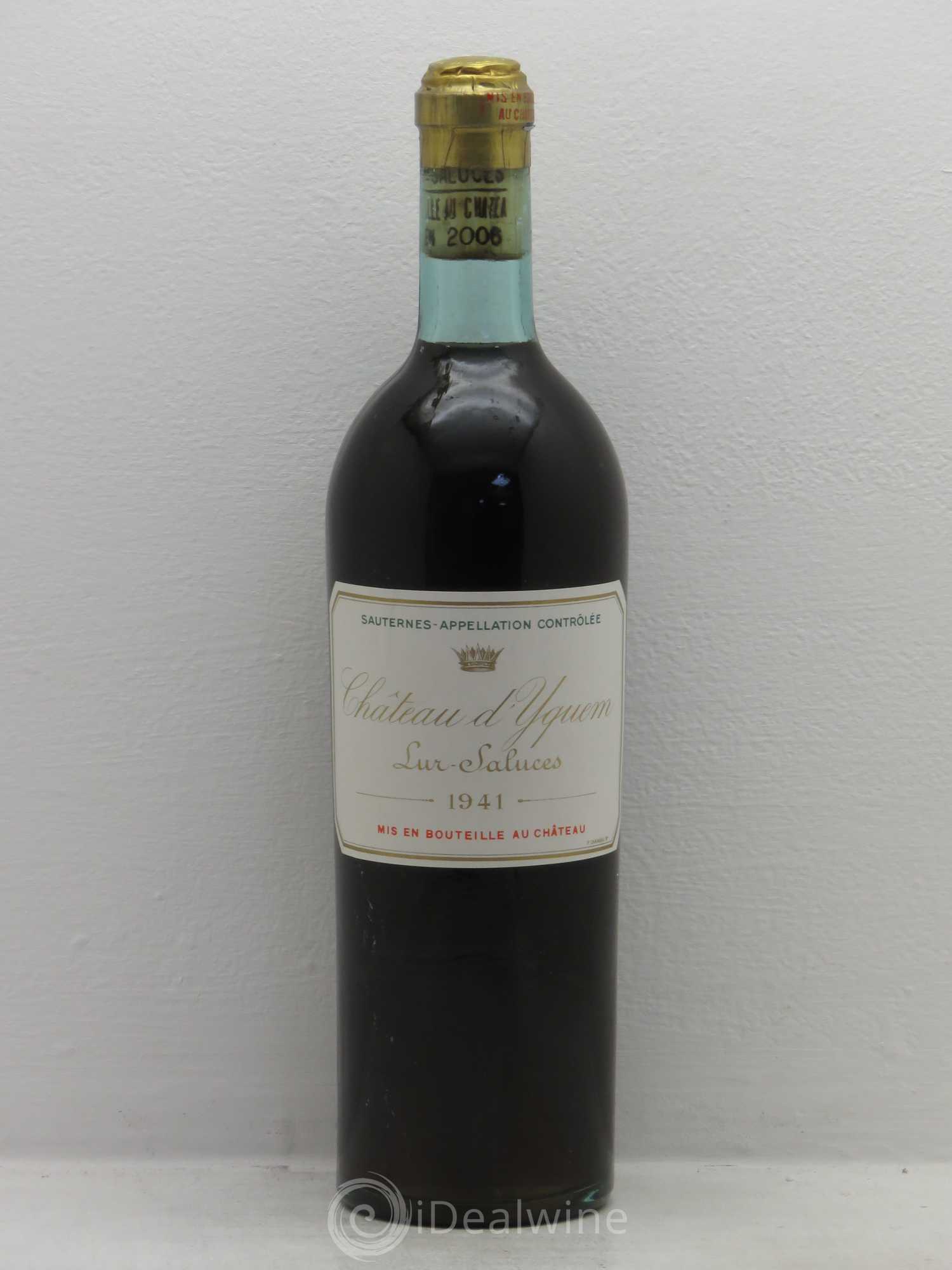Château d' Yquem 1er Cru Classé Supérieur 1941 - Lotto di 1 bottiglia - 0