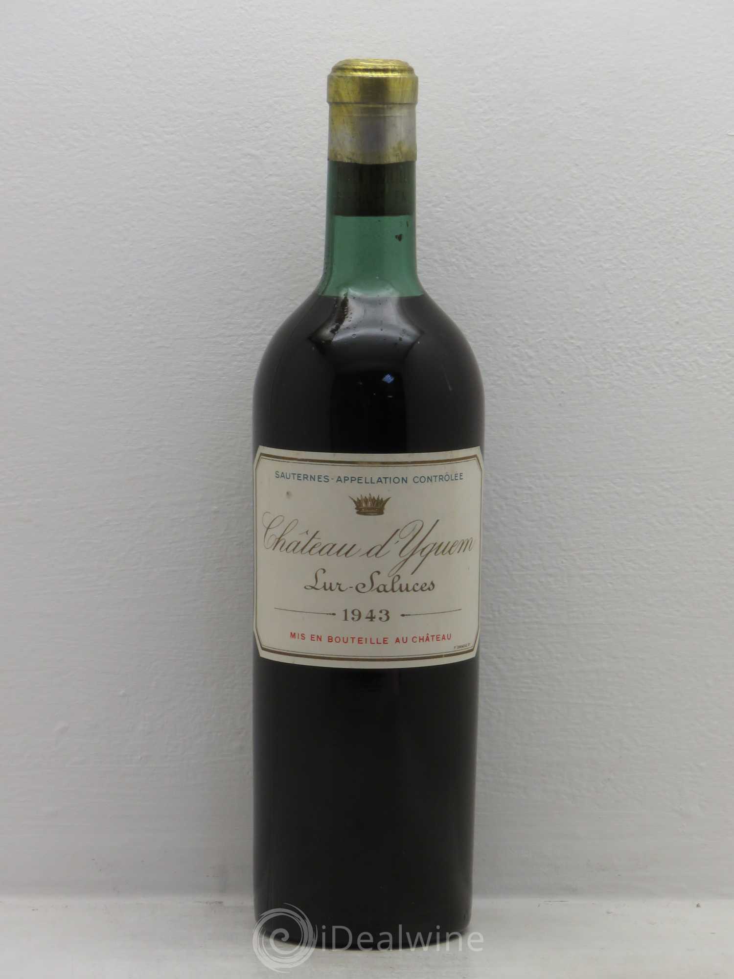 Château d' Yquem 1er Cru Classé Supérieur 1943 - Lotto di 1 bottiglia - 0