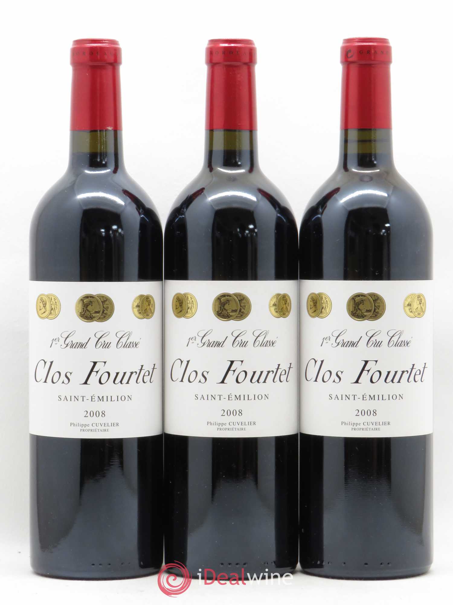 Clos Fourtet 1er Grand Cru Classé B 2008 - Lot de 12 bouteilles - 1