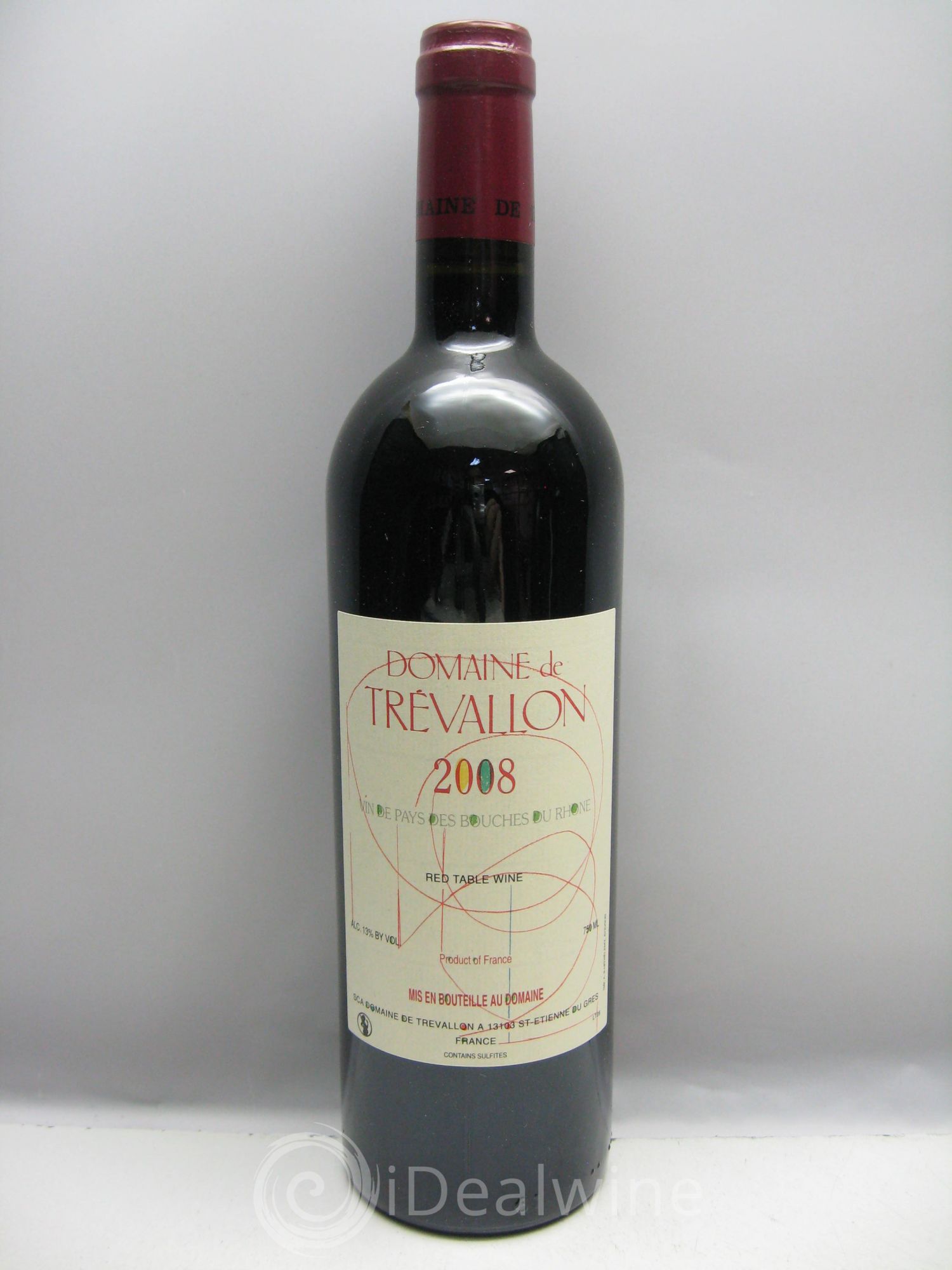 VDP Bouches du Rhône Trévallon (Domaine de) Eloi Dürrbach 2008 - Lot de 1 bouteille - 0