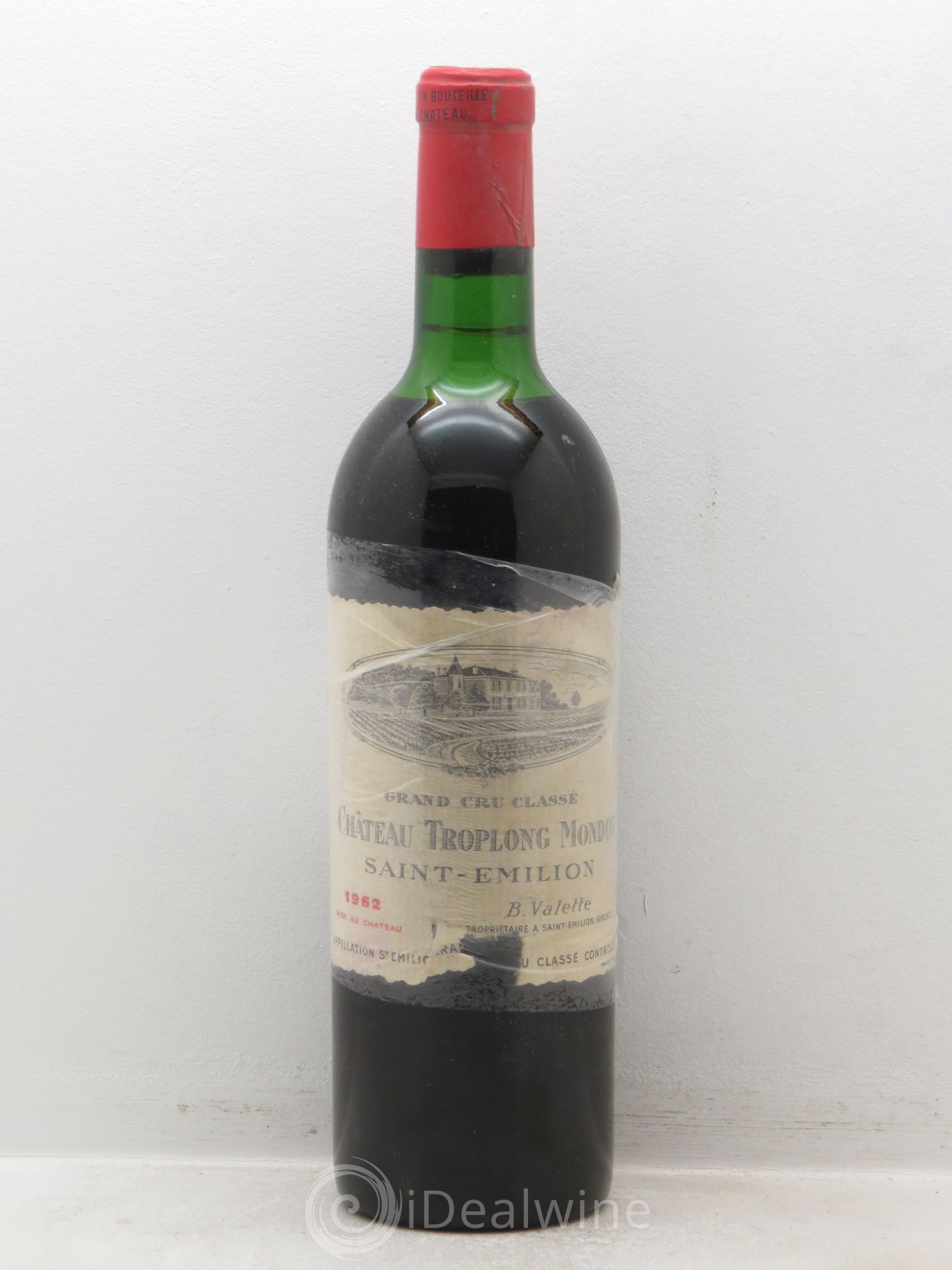 Château Troplong Mondot 1er Grand Cru Classé B 1962 - Lot de 1 bouteille - 0