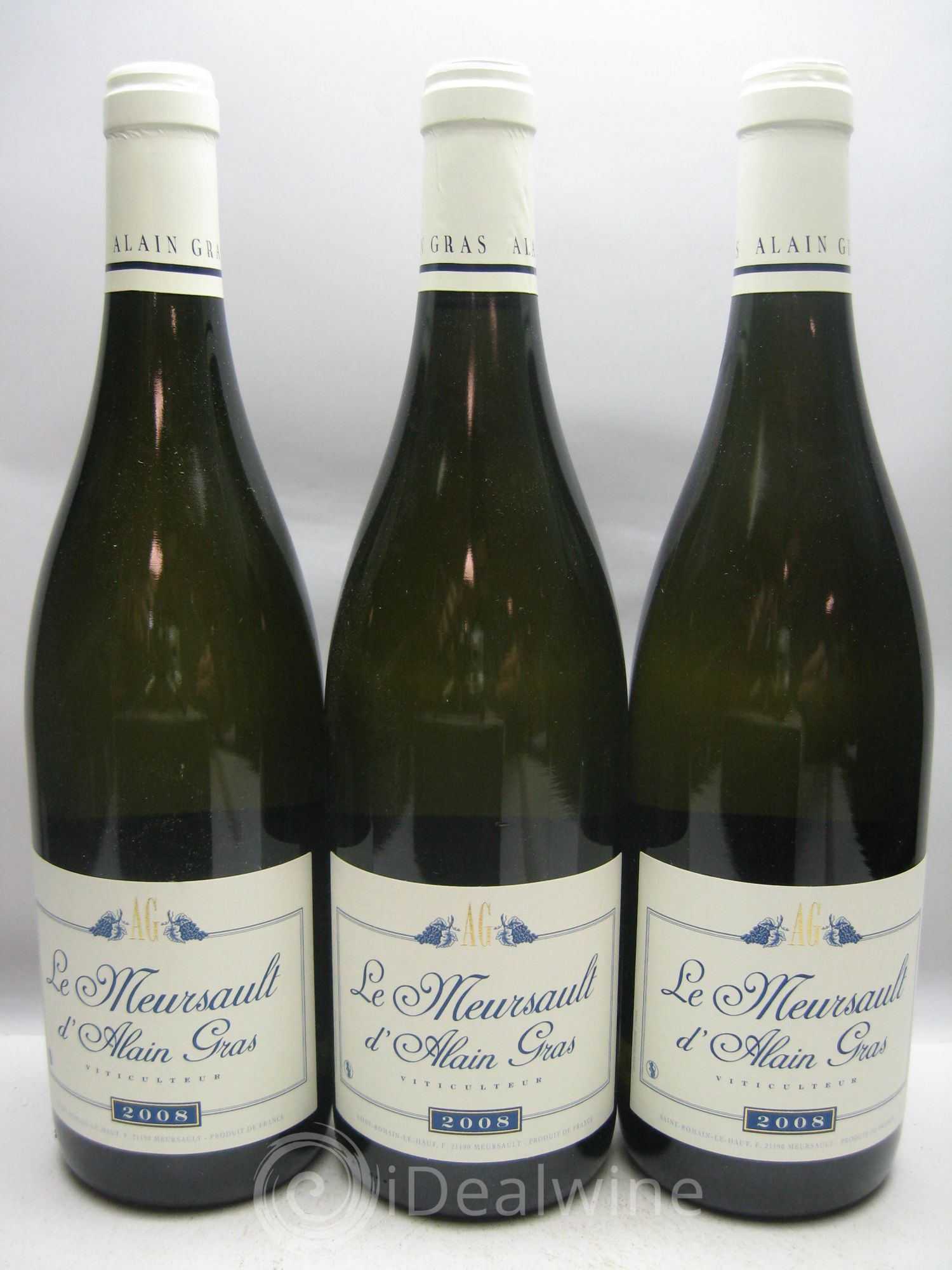Meursault Tillets A.Gras 2008 - Posten von 3 Flaschen - 0