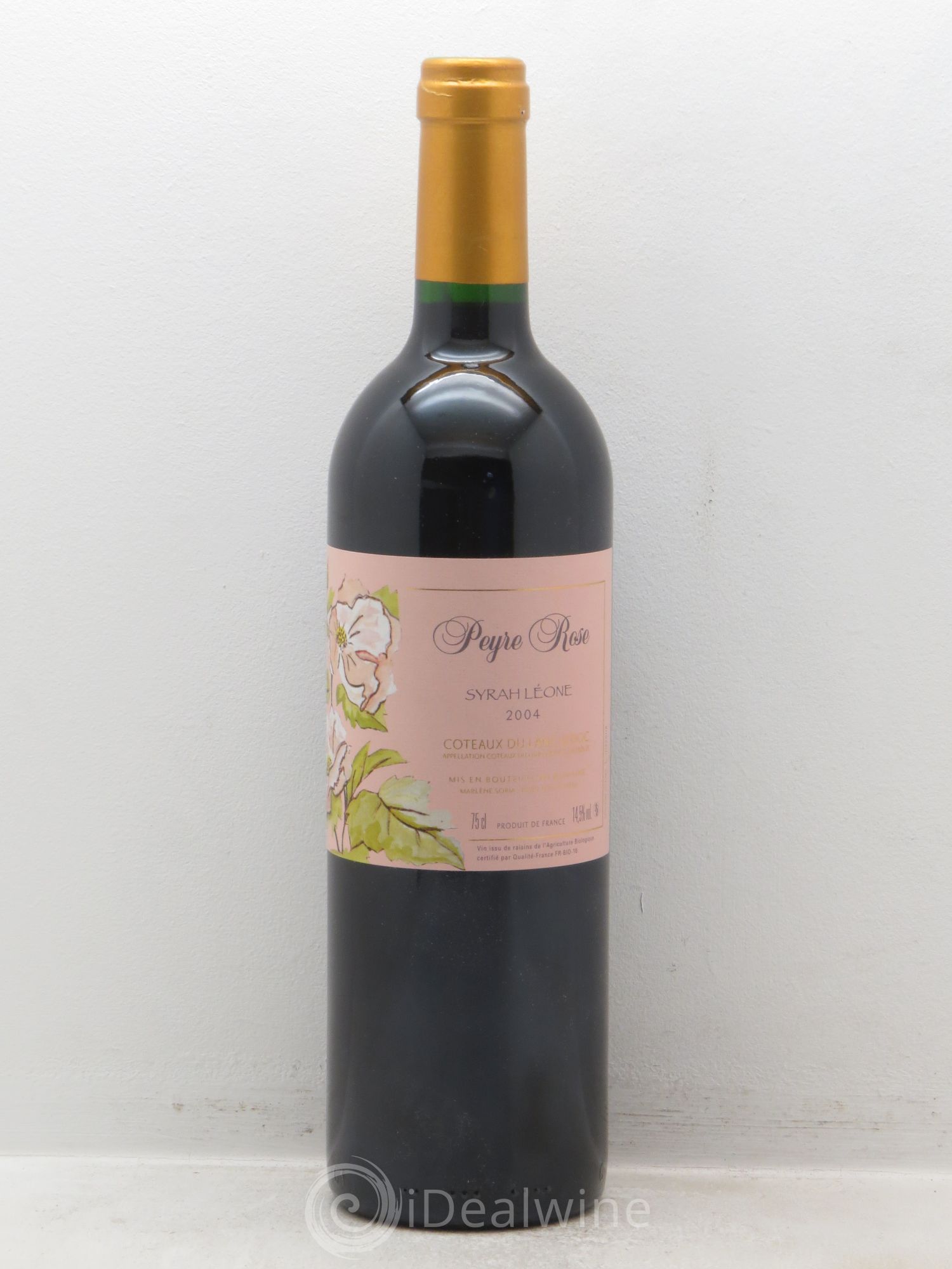 Coteaux du Languedoc Domaine Peyre Rose Belle Léone (anciennement Syrah Léone) Marlène Soria 2004 - Lot de 1 bouteille - 0